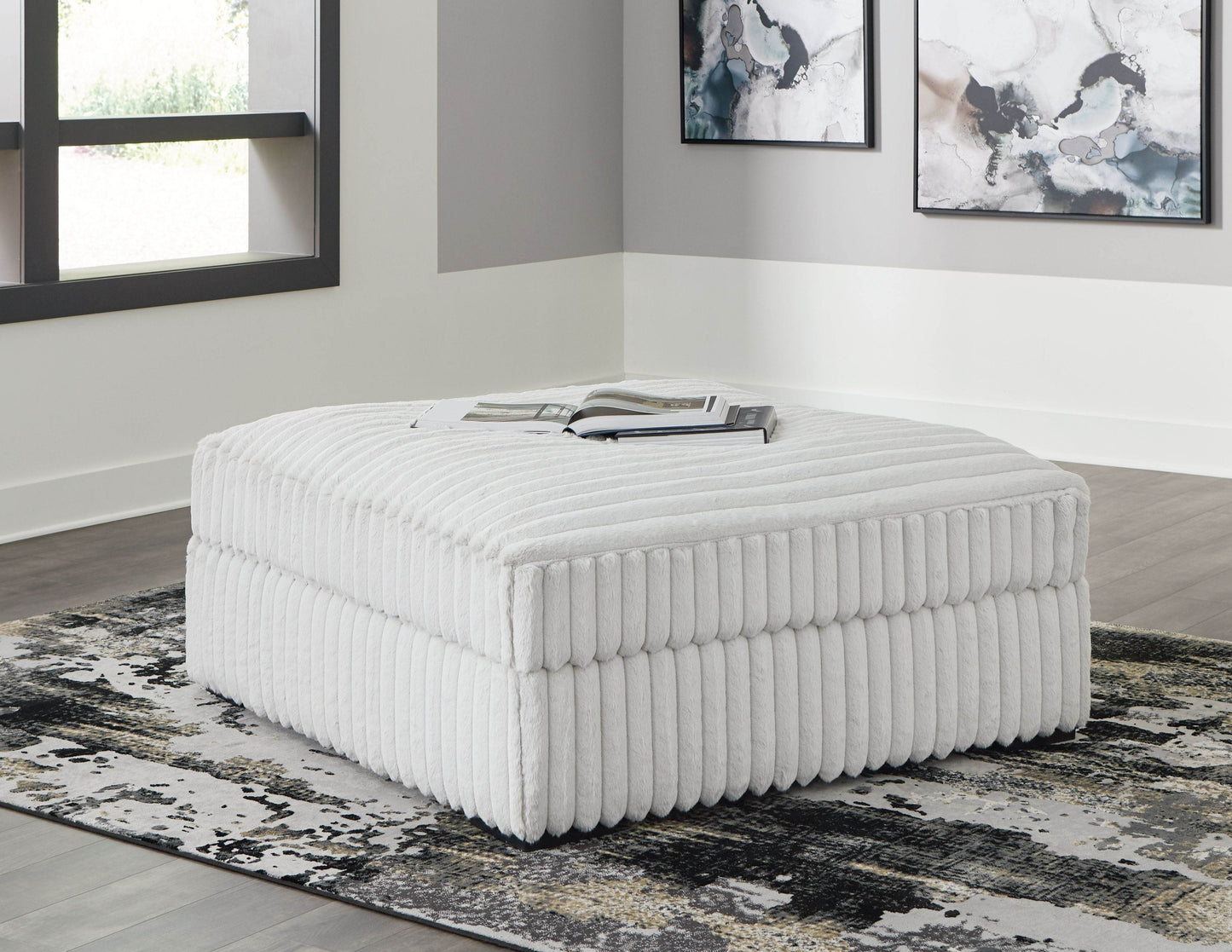 Stupendous - Alloy - Oversized Accent Ottoman - Forward Furniture