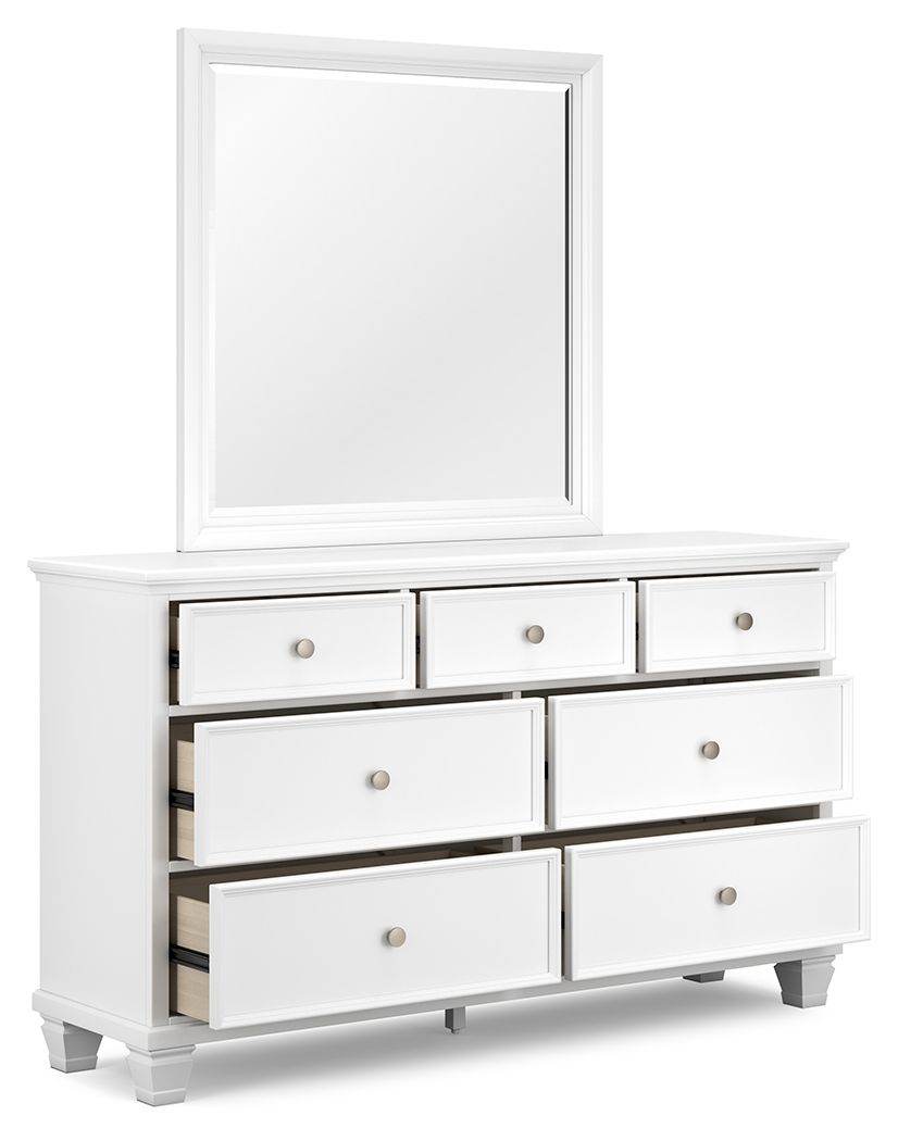 Fortman - White - Dresser And Mirror - Forward Furniture