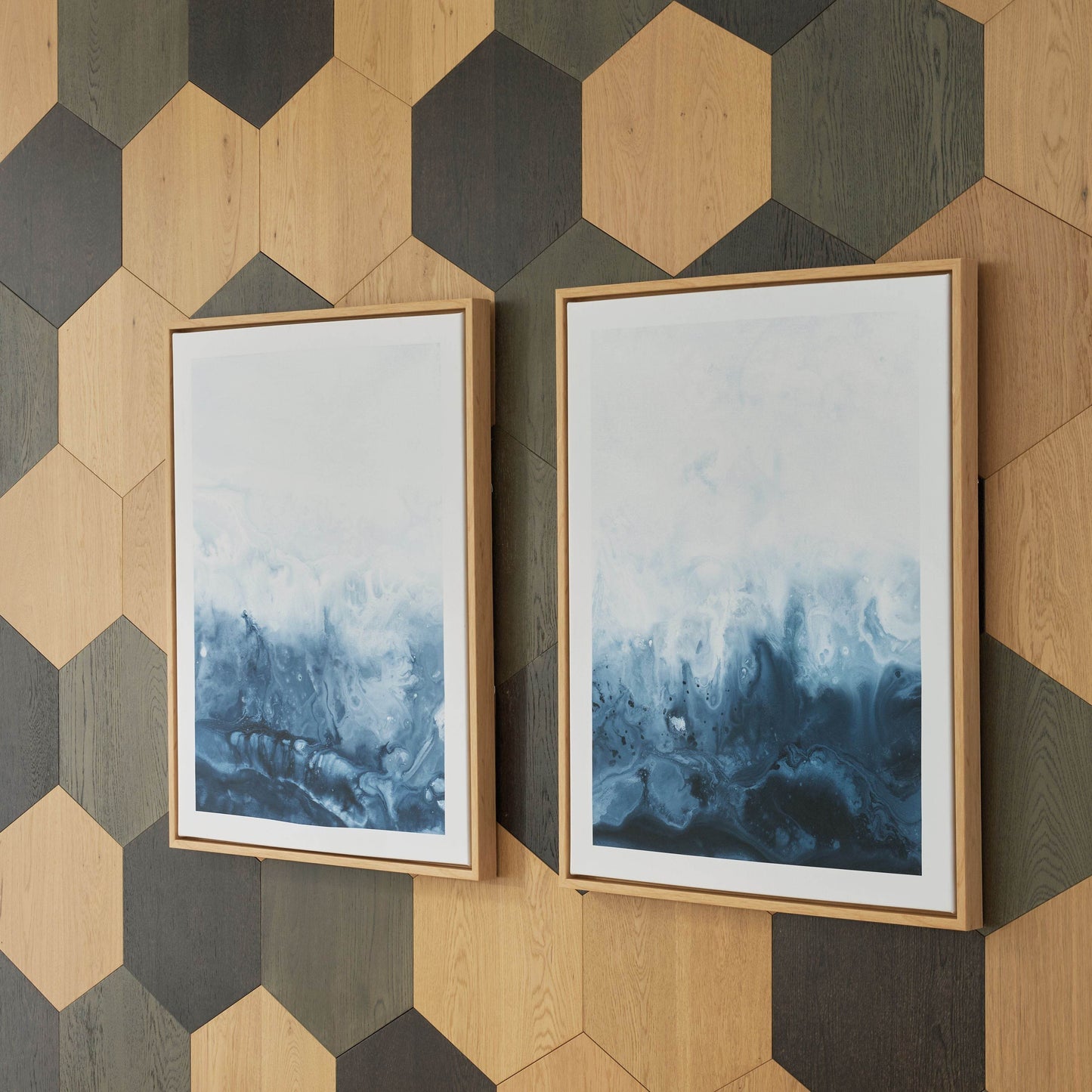 Holport - Blue / White - Wall Art Set (Set of 2) - Forward Furniture