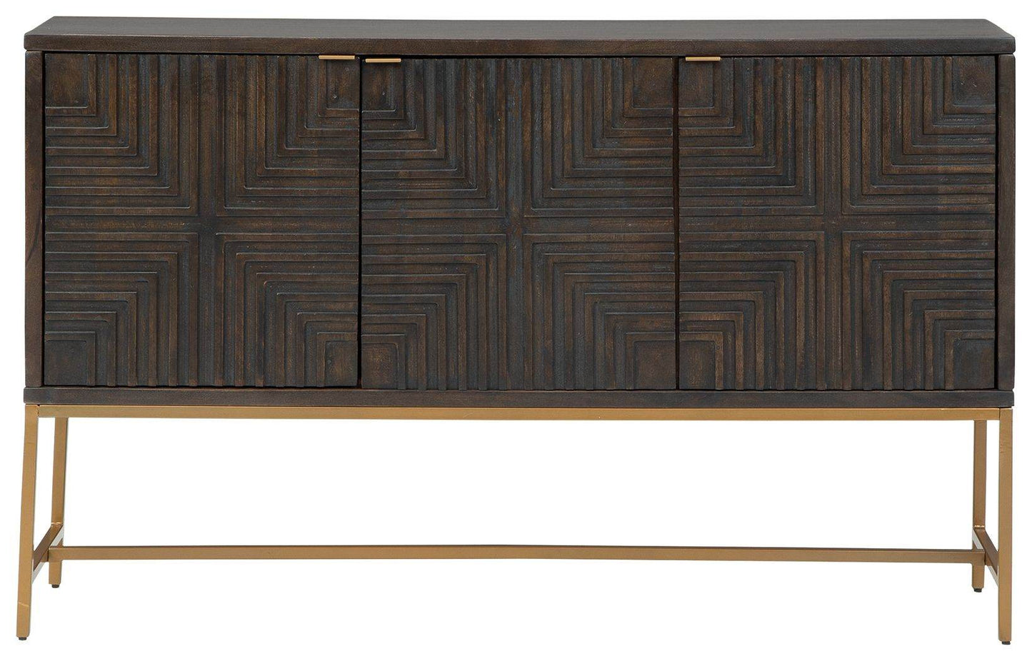 Elinmore - Brown / Gold Finish - Accent Cabinet - Forward Furniture