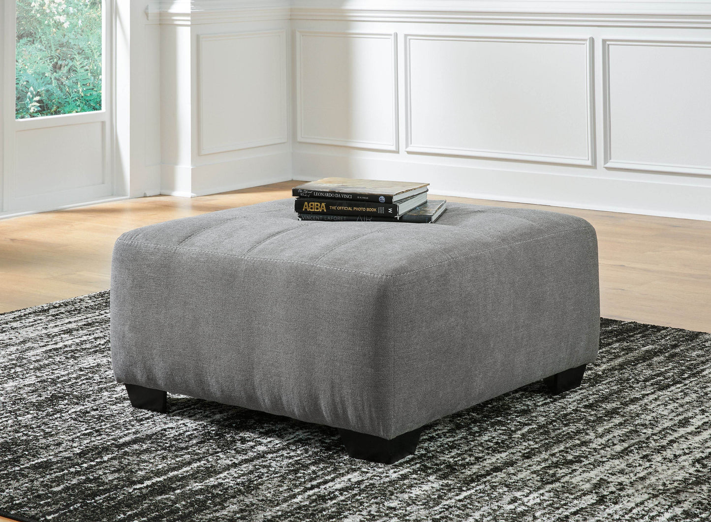 Birkdale Court - Gray - Oversized Accent Ottoman - Forward Furniture