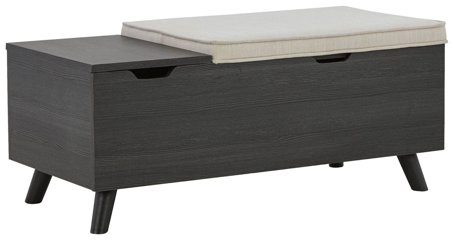 Yarlow - Dark Gray - Storage Bench - Forward Furniture
