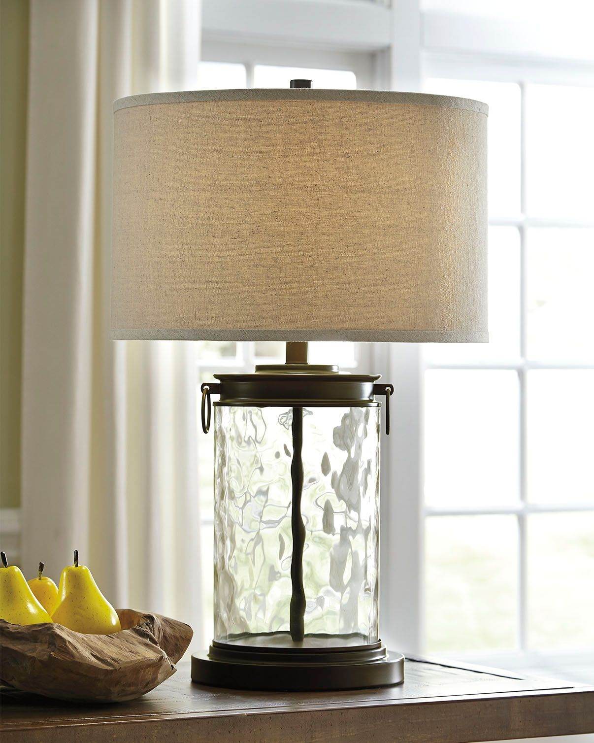 Tailynn - Clear / Bronze Finish - Glass Table Lamp - Forward Furniture