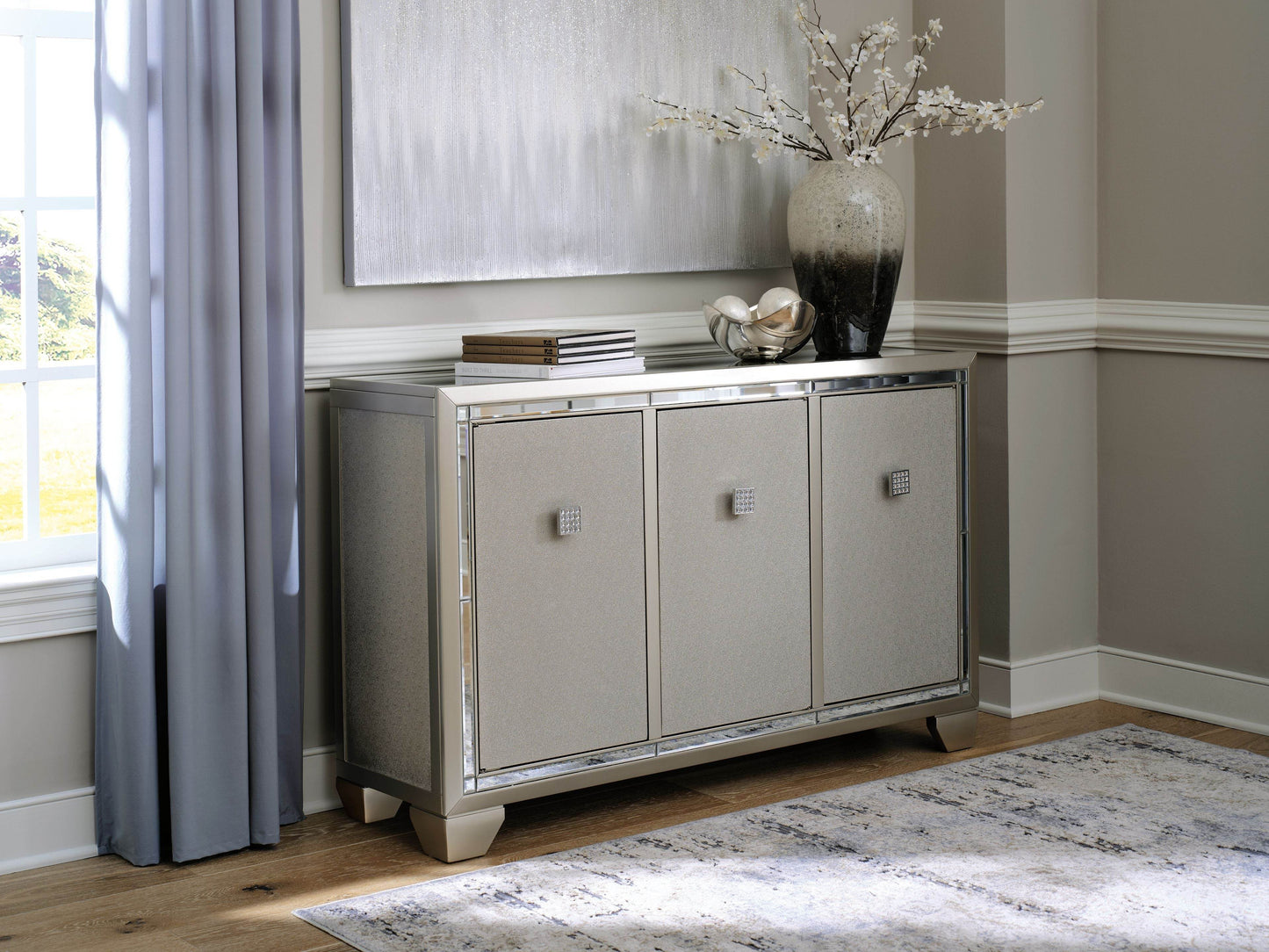 Chaseton - Champagne - Accent Cabinet - Forward Furniture