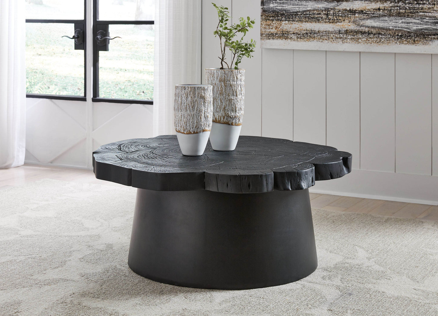 Wimbell - Black - Round Cocktail Table - Forward Furniture