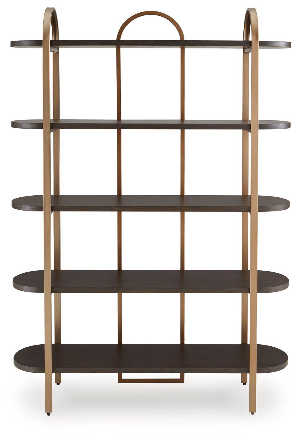Brentmour - Brown / Gold Finish - Bookcase - Forward Furniture