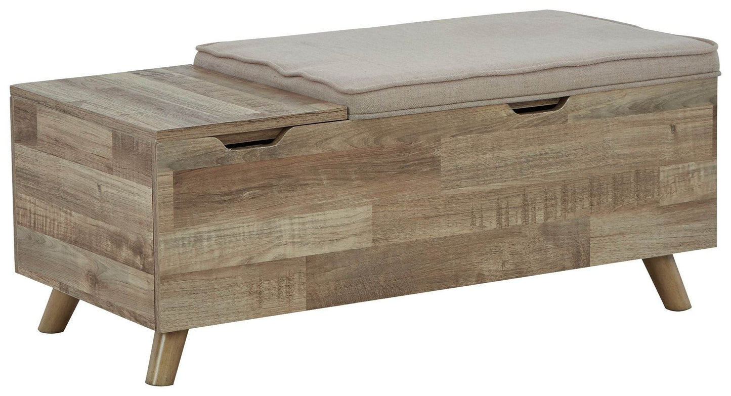 Gerdanet - Beige - Storage Bench - Forward Furniture