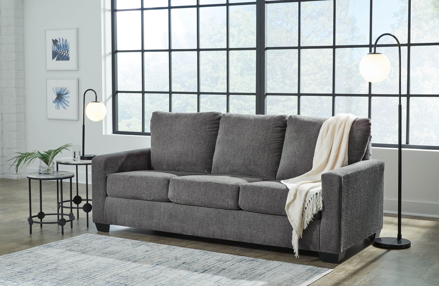 Rannis - Pewter - Queen Sofa Sleeper - Fabric - Forward Furniture