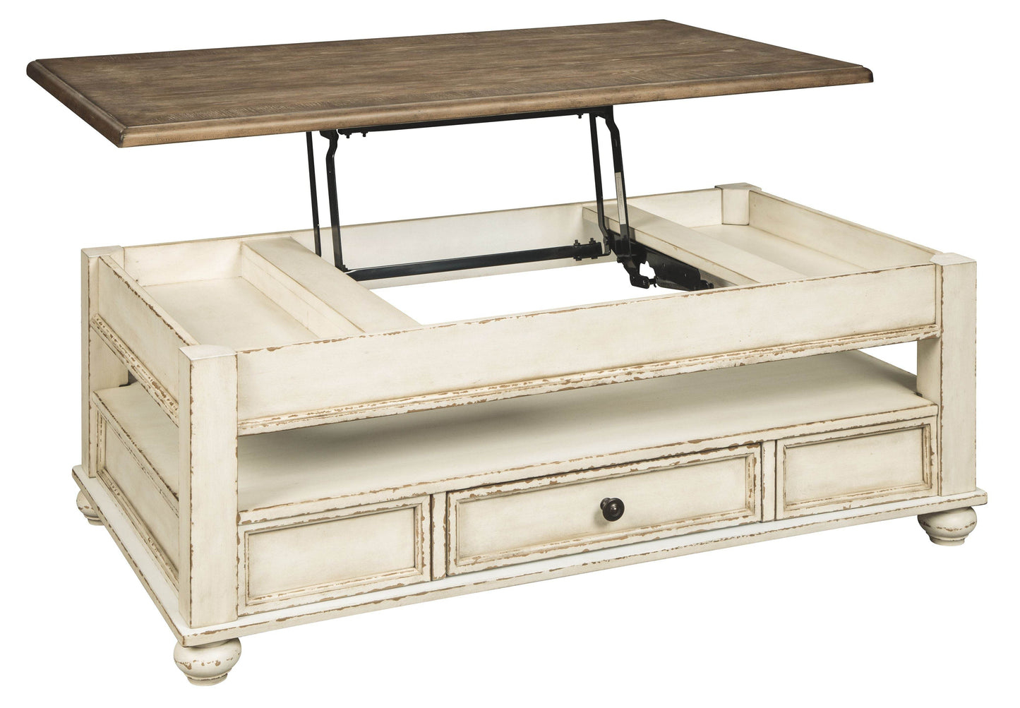 Realyn - White / Brown - Lift Top Cocktail Table - Forward Furniture
