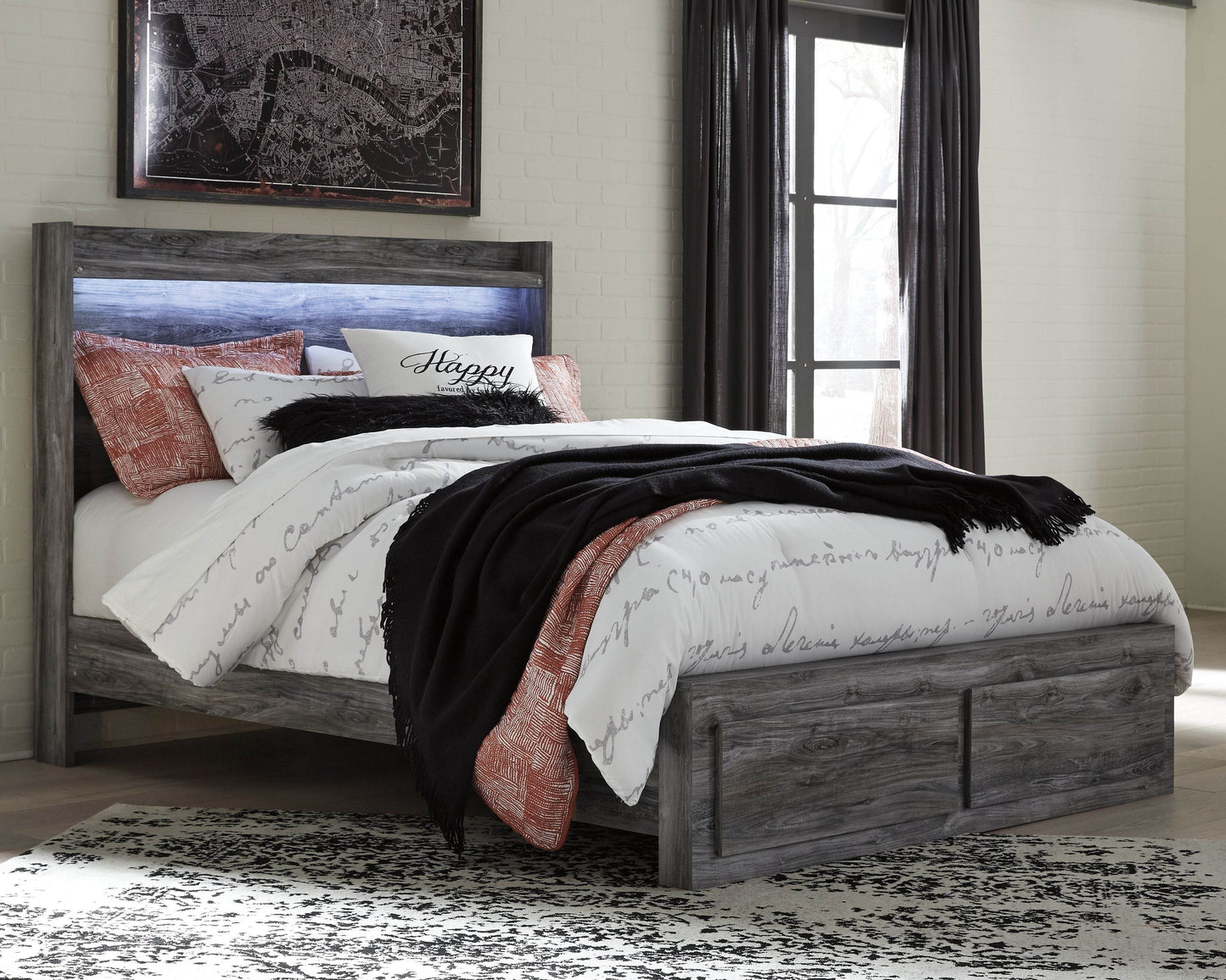 Baystorm - LED Panel Bed - Forward Furniture