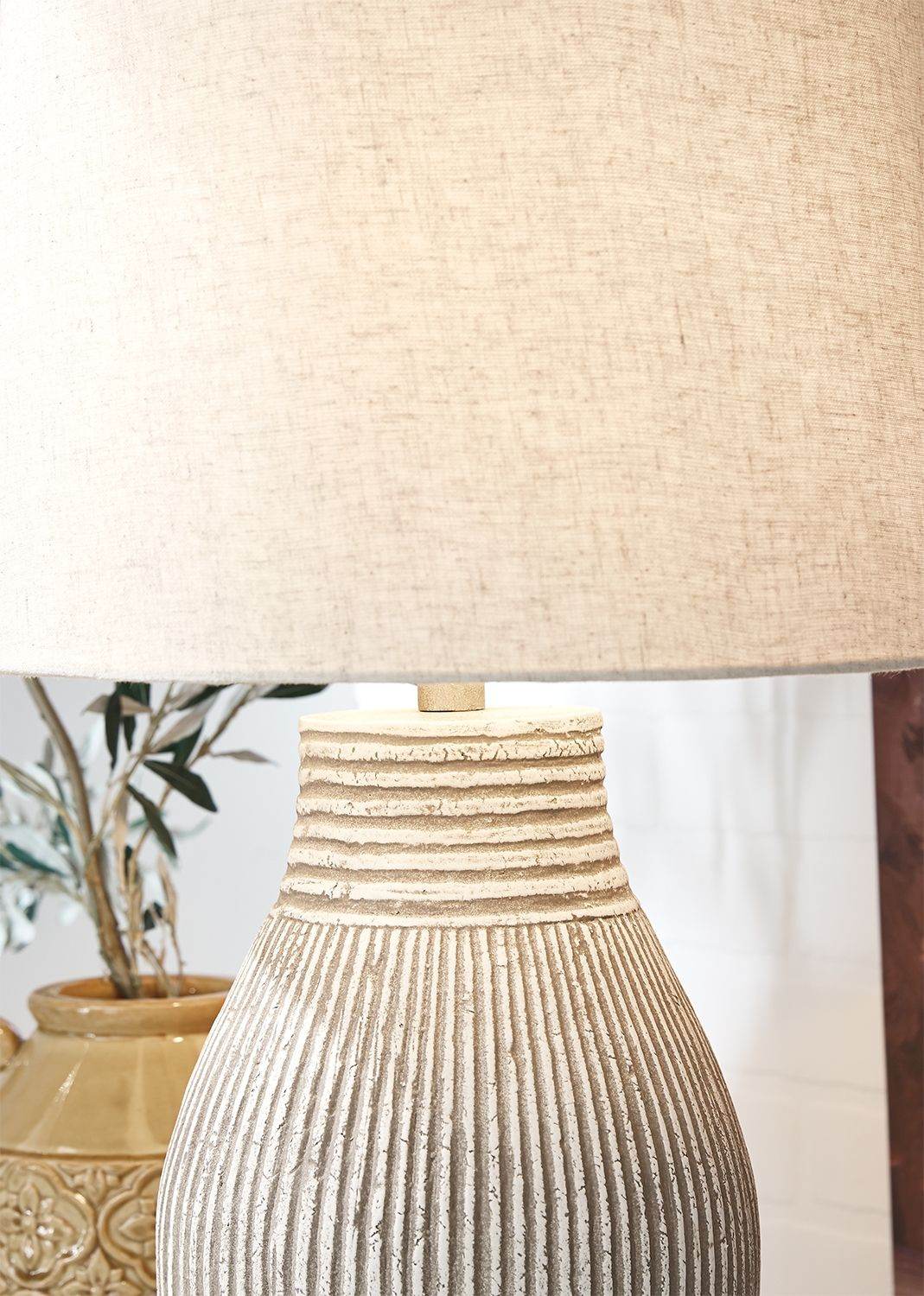 Layal - Beige - Paper Table Lamp - Forward Furniture