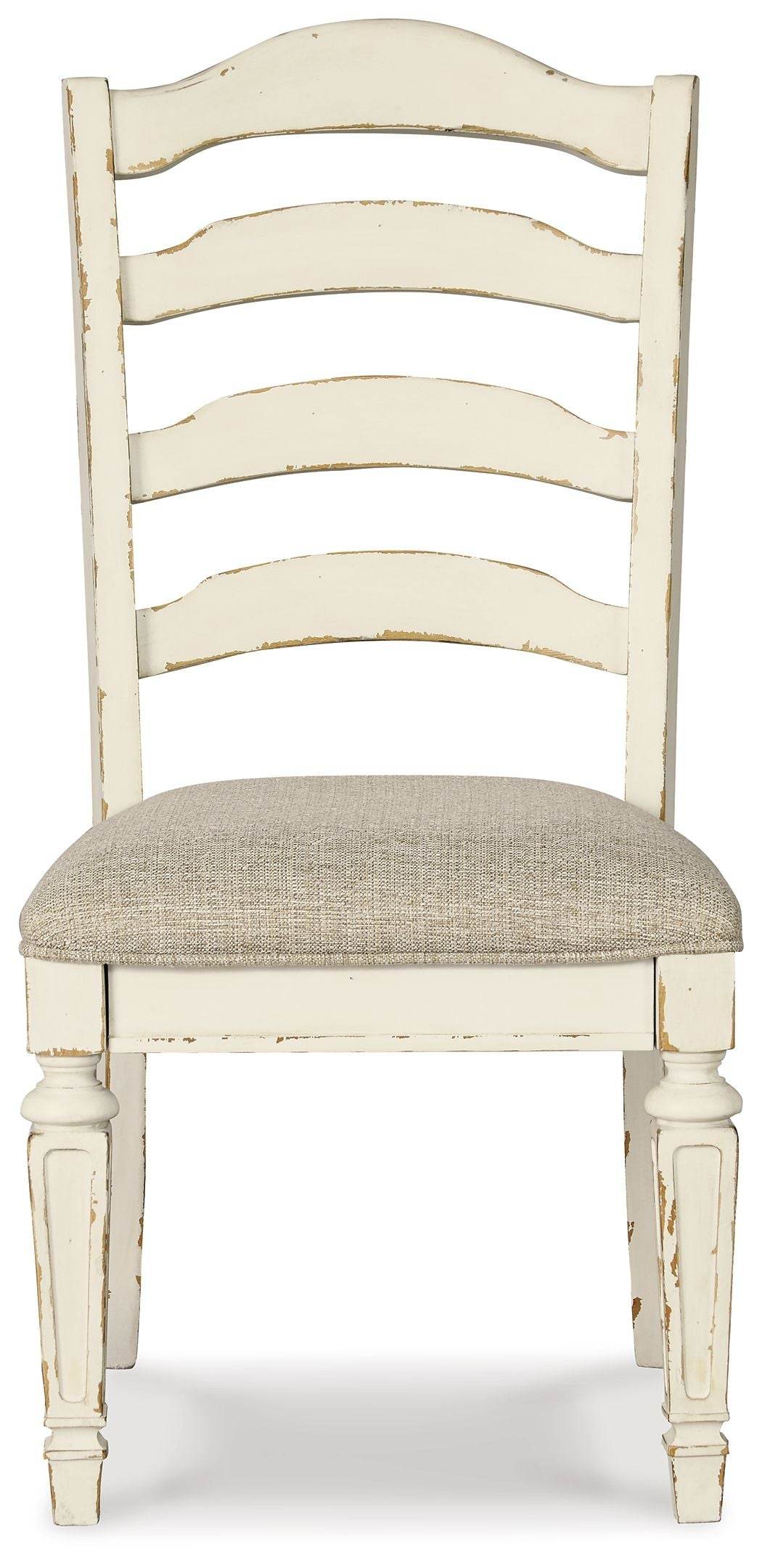 Realyn - Chipped White - Dining UPH Side Chair (Set of 2) - Ladderback - Forward Furniture