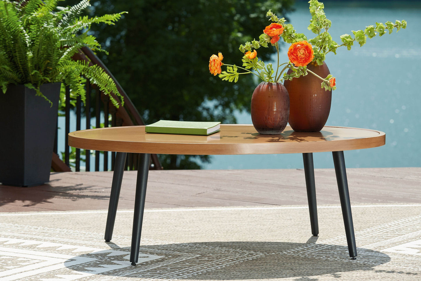 Horizon Hall - Two-tone Brown - Cocktail Table - Forward Furniture