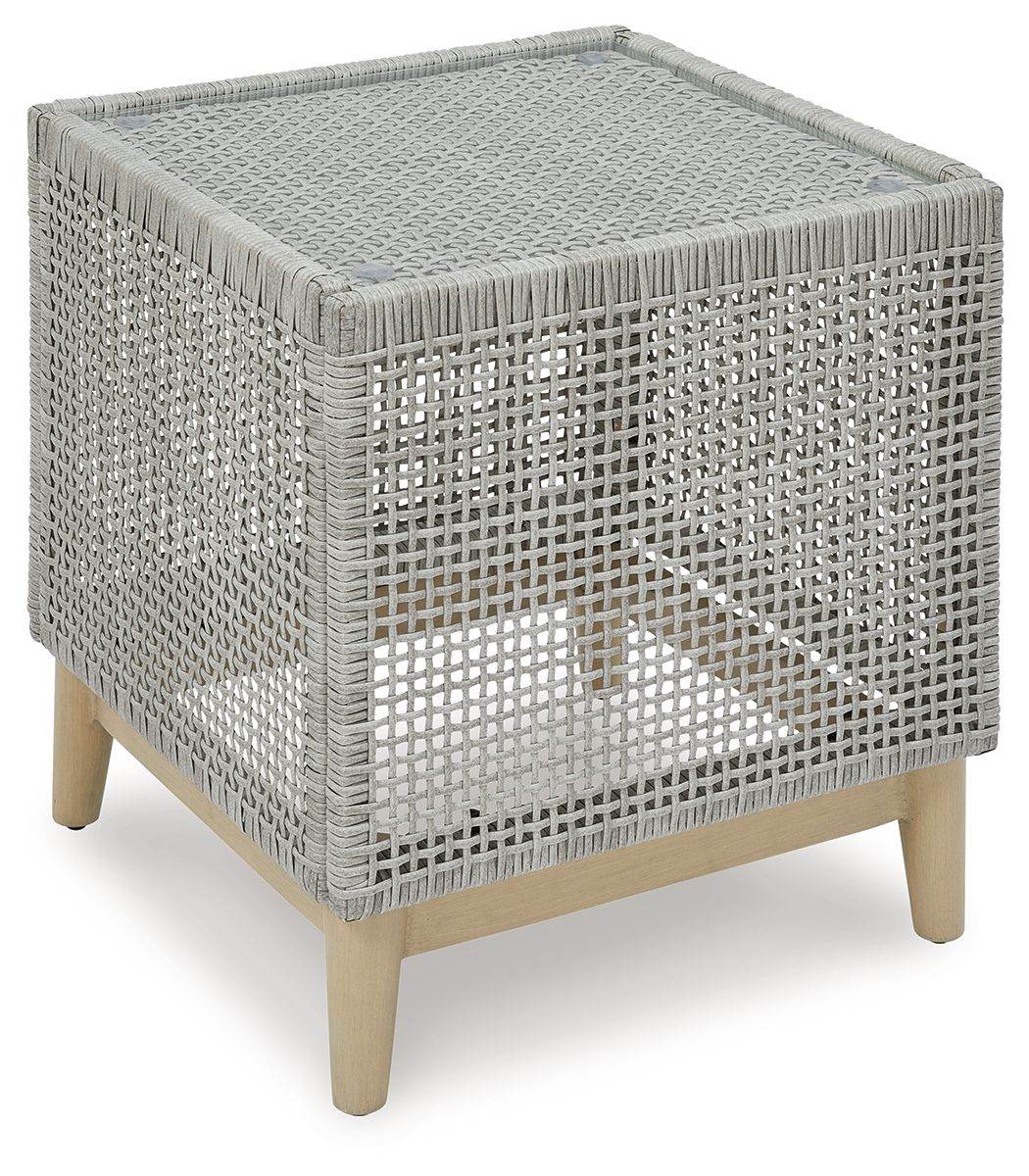 Seton Creek - Gray - Square End Table - Forward Furniture