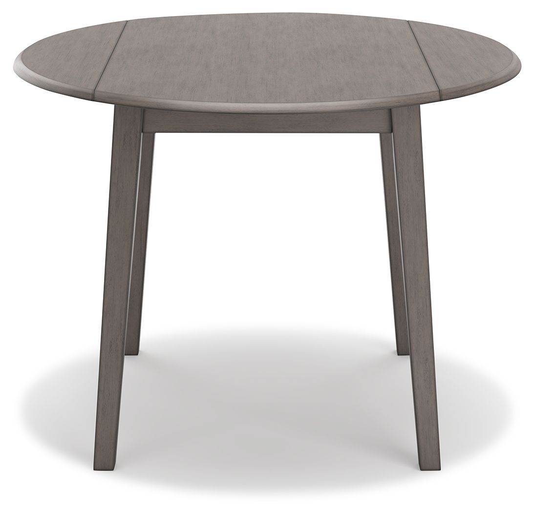 Shullden - Gray - Round Drm Drop Leaf Table - Forward Furniture