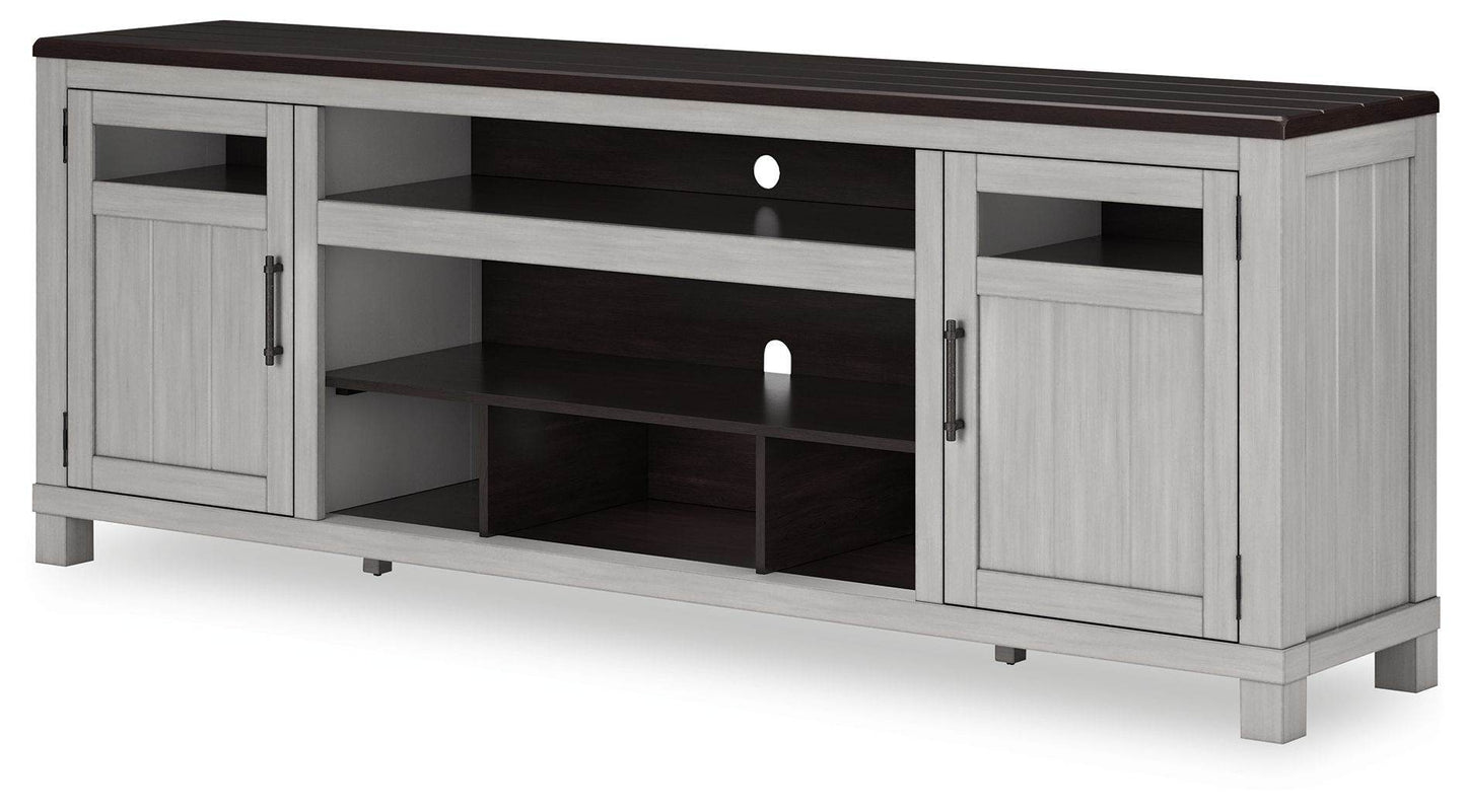 Darborn - Gray / Brown - XL TV Stand W/Fireplace Option - Forward Furniture