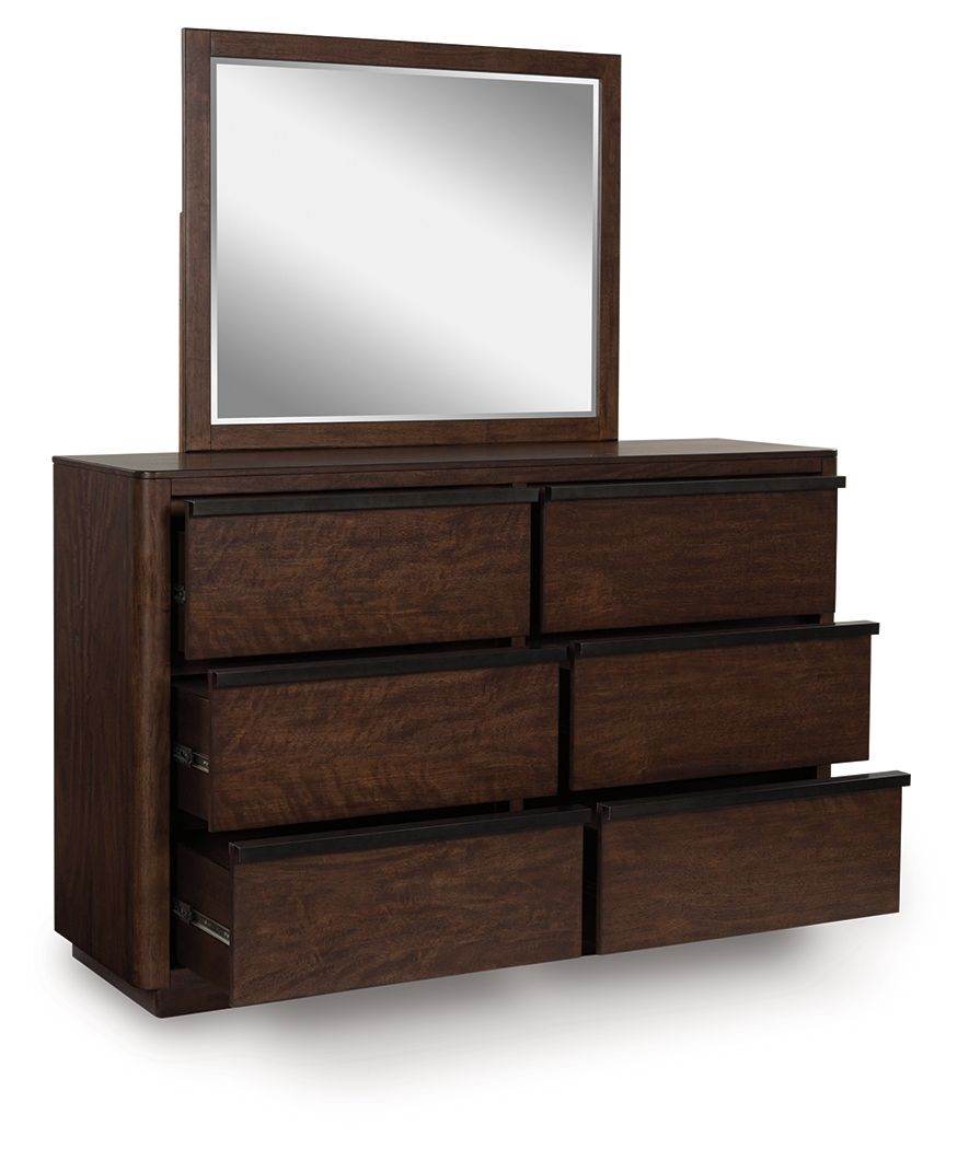 Dilenno - Dark Brown - Dresser And Mirror - Forward Furniture