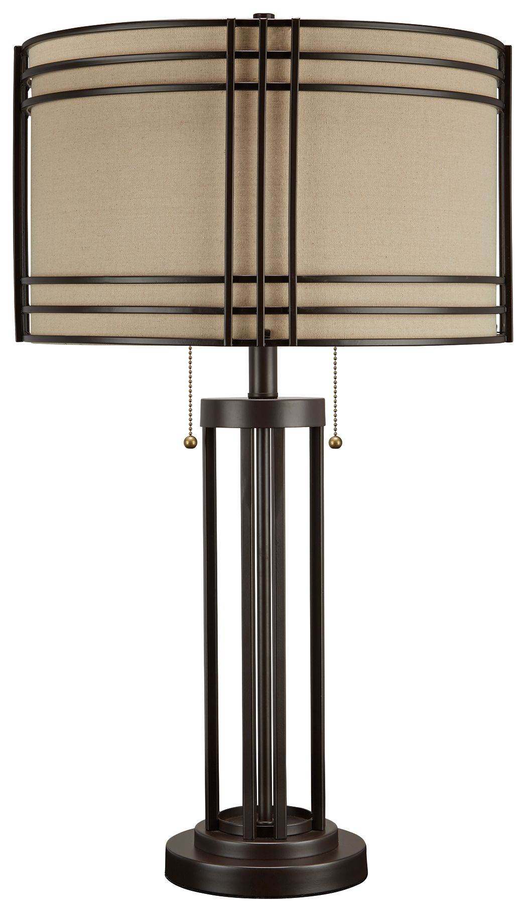 Hanswell - Dark Brown - Metal Table Lamp - Forward Furniture