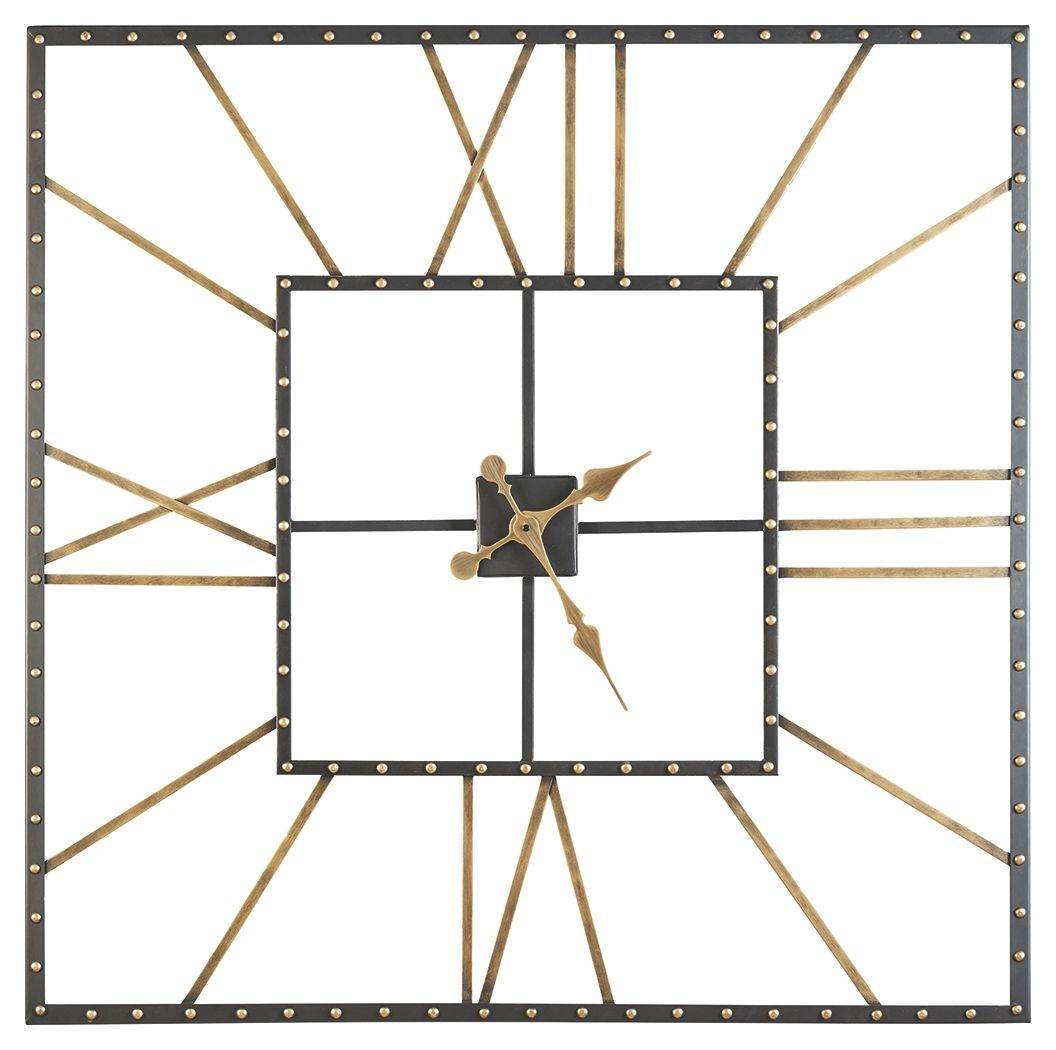 Thames - Black / Gold Finish - Wall Clock - Forward Furniture