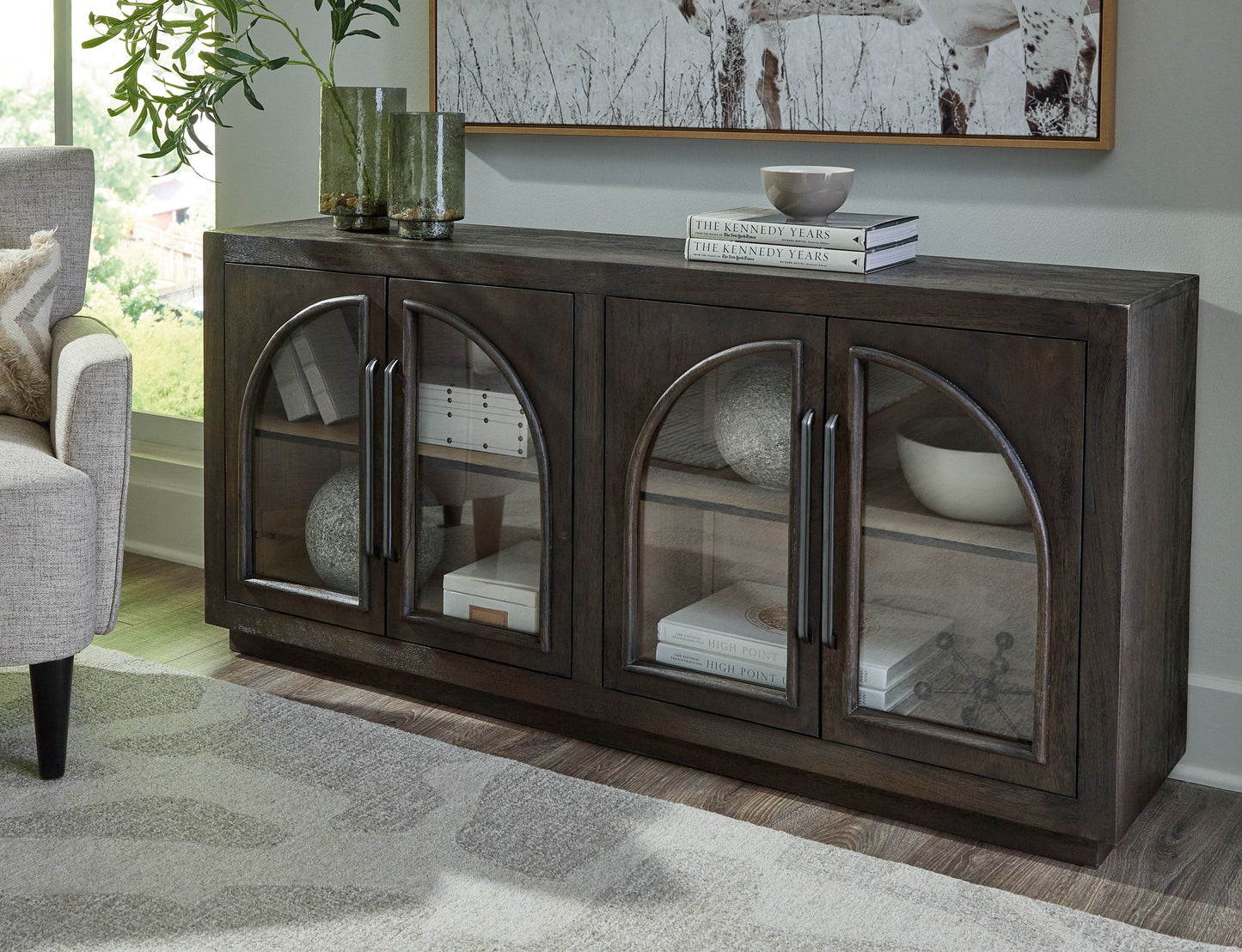 Dreley - Grayish Brown - Accent Cabinet - Forward Furniture