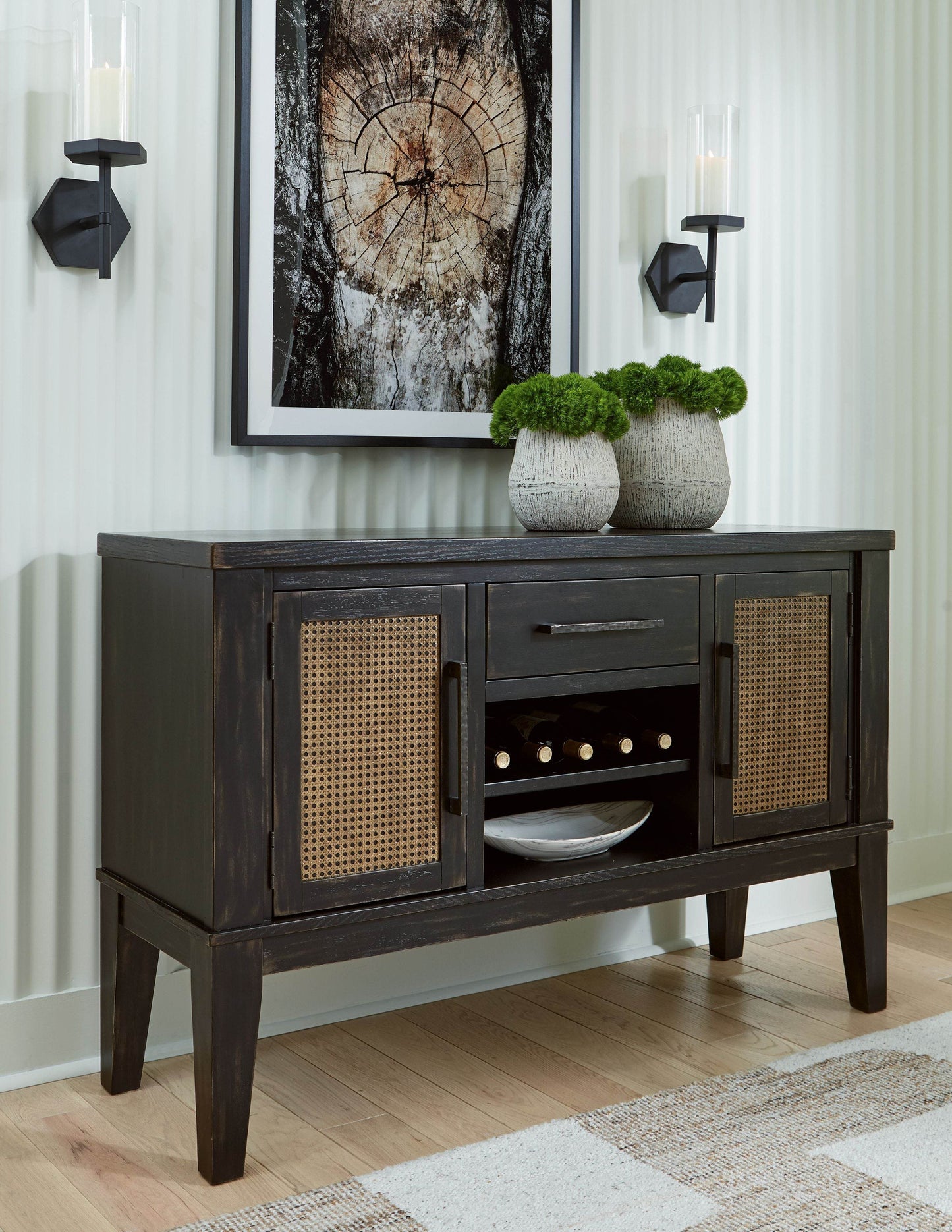 Galliden - Black - Dining Room Server - Forward Furniture