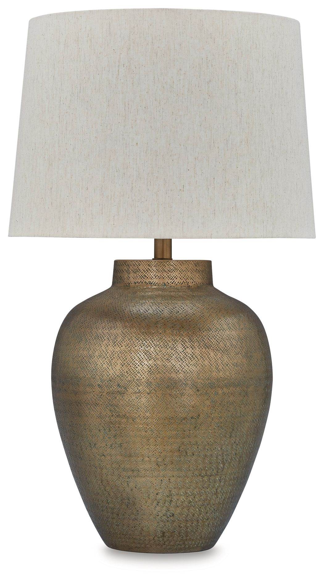 Madney - Antique Gold Finish - Metal Table Lamp - Forward Furniture