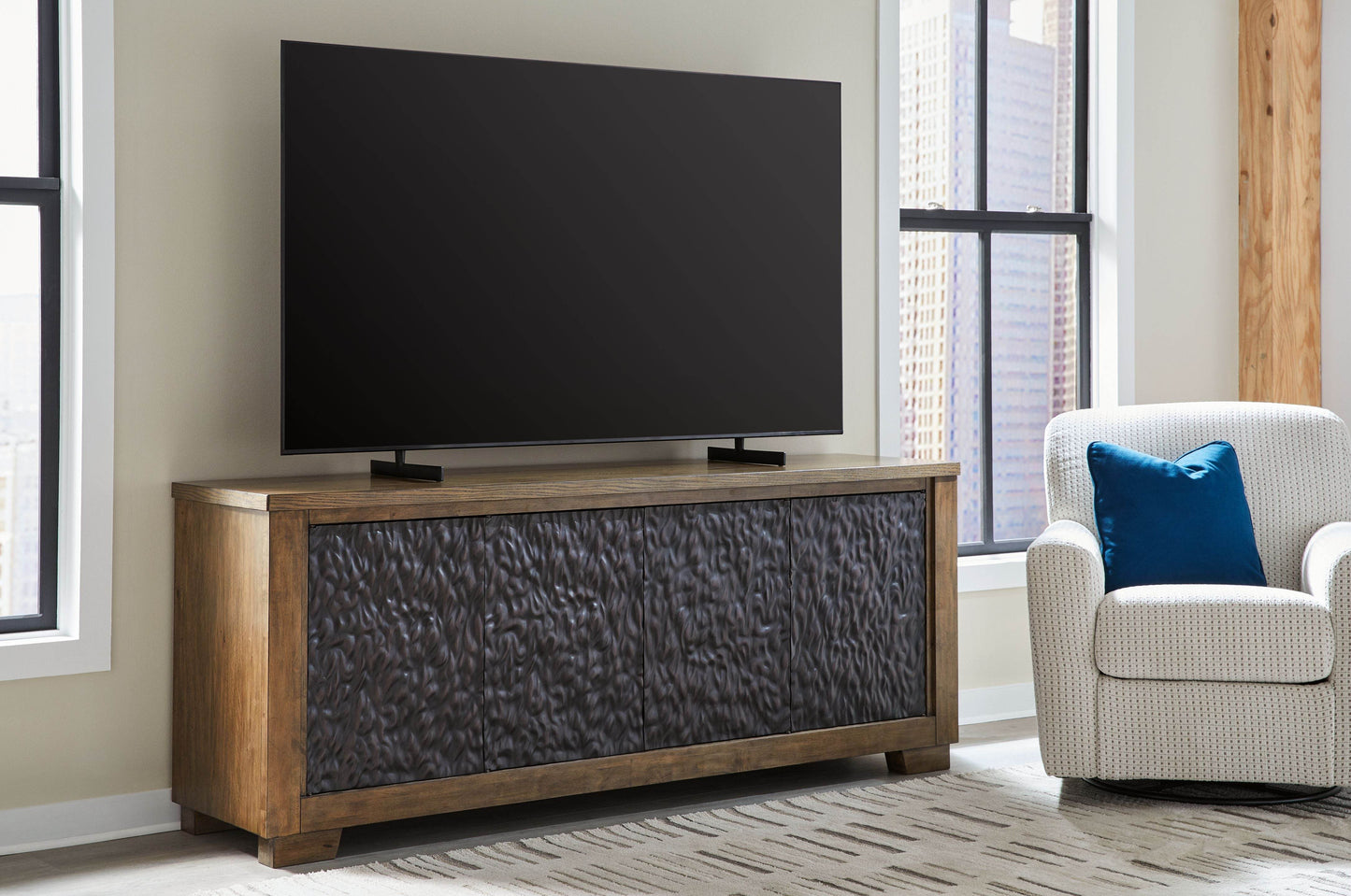 Rosswain - Warm Brown - Extra Large TV Stand - Forward Furniture