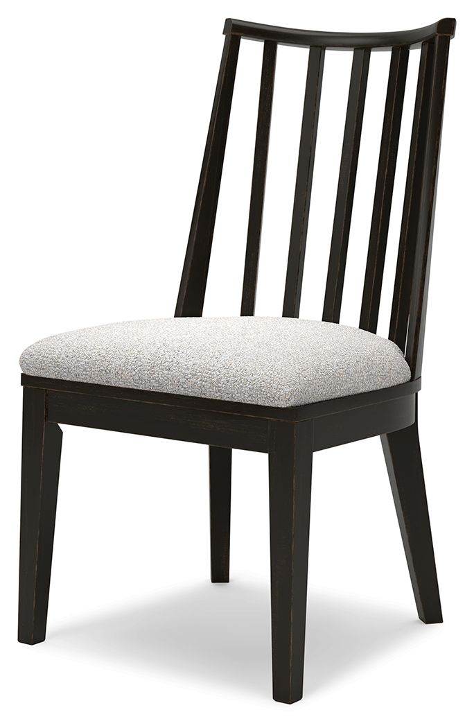Galliden - Black - Dining Upholstered Side Chair (Set of 2) - Forward Furniture
