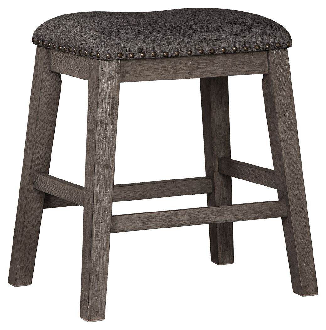 Caitbrook - Gray - Upholstered Stool (Set of 2) - Forward Furniture
