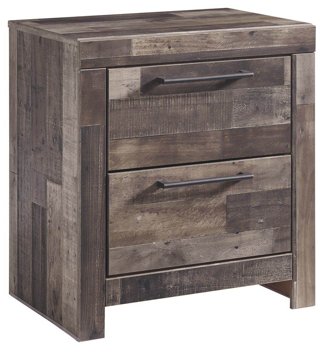 Derekson - Multi Gray - Two Drawer Night Stand - Forward Furniture