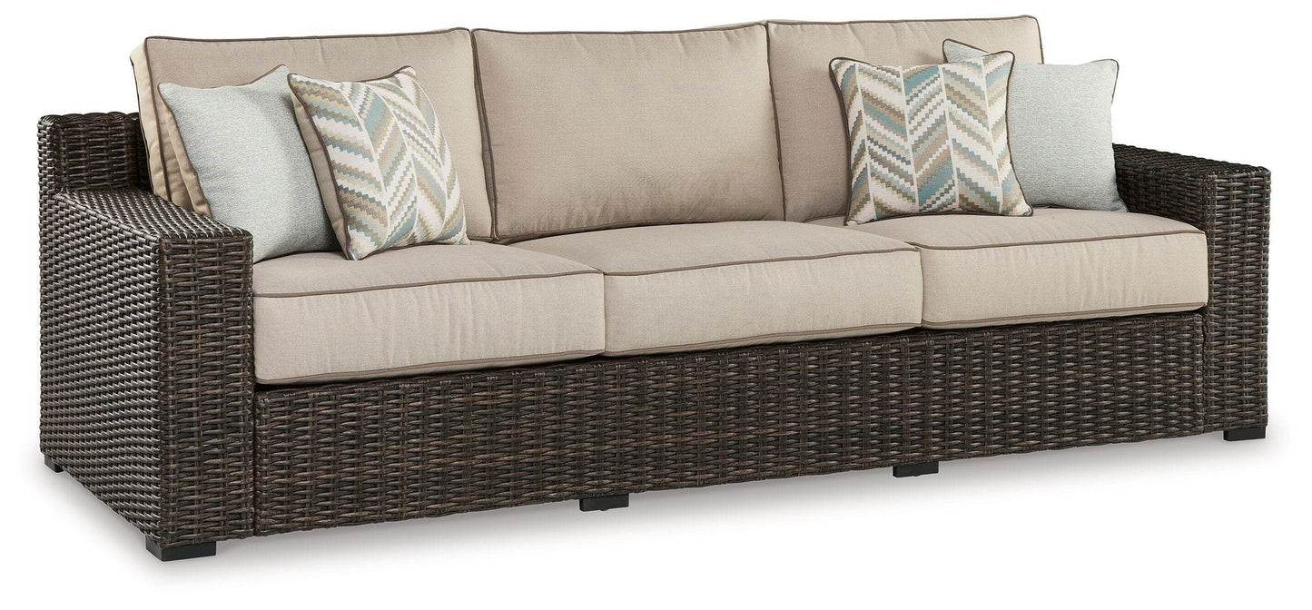 Coastline Bay - Brown - Sofa With Cushion - Forward Furniture
