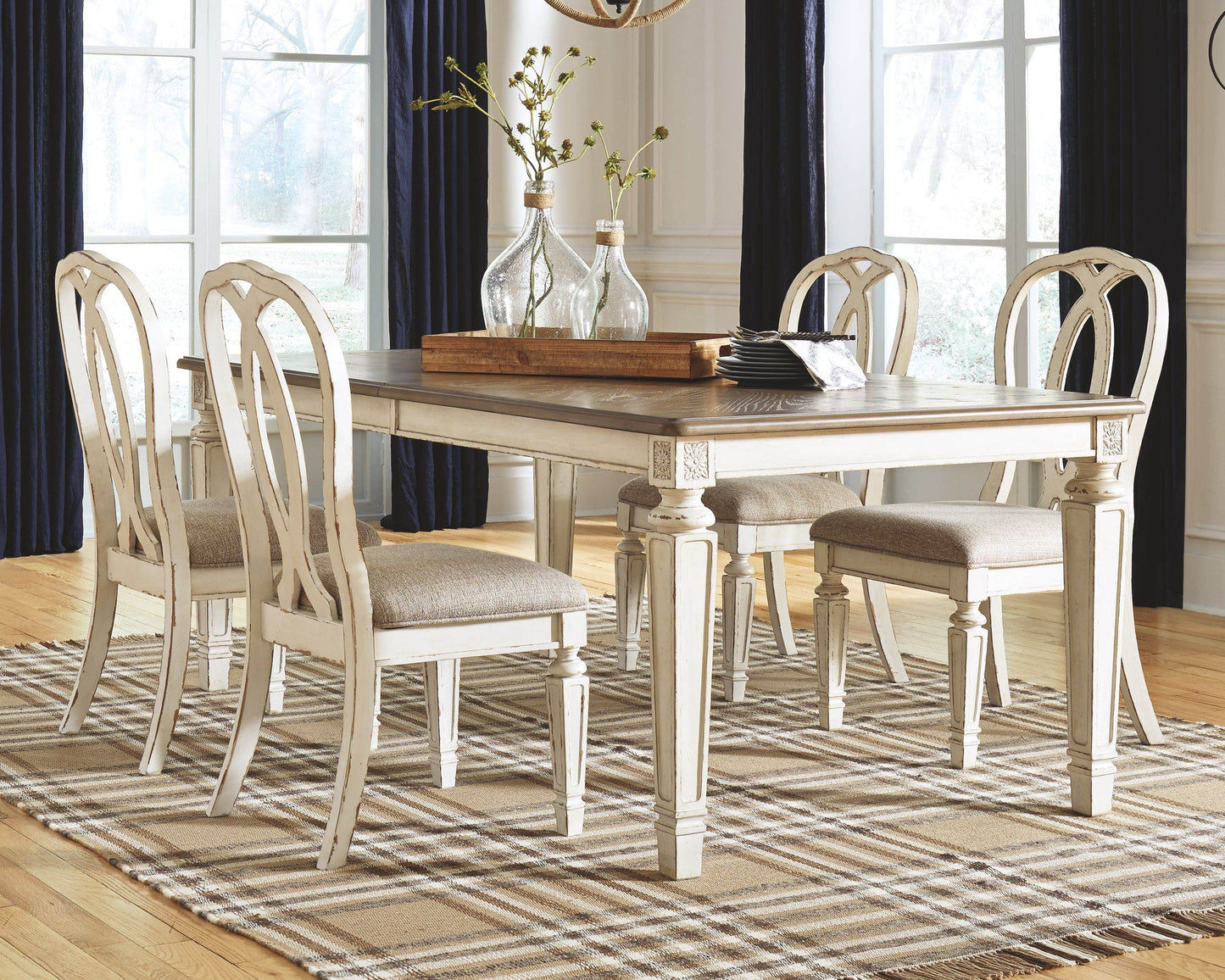 Realyn - Chipped White - Rectangular Dining Room Extension Table - Forward Furniture