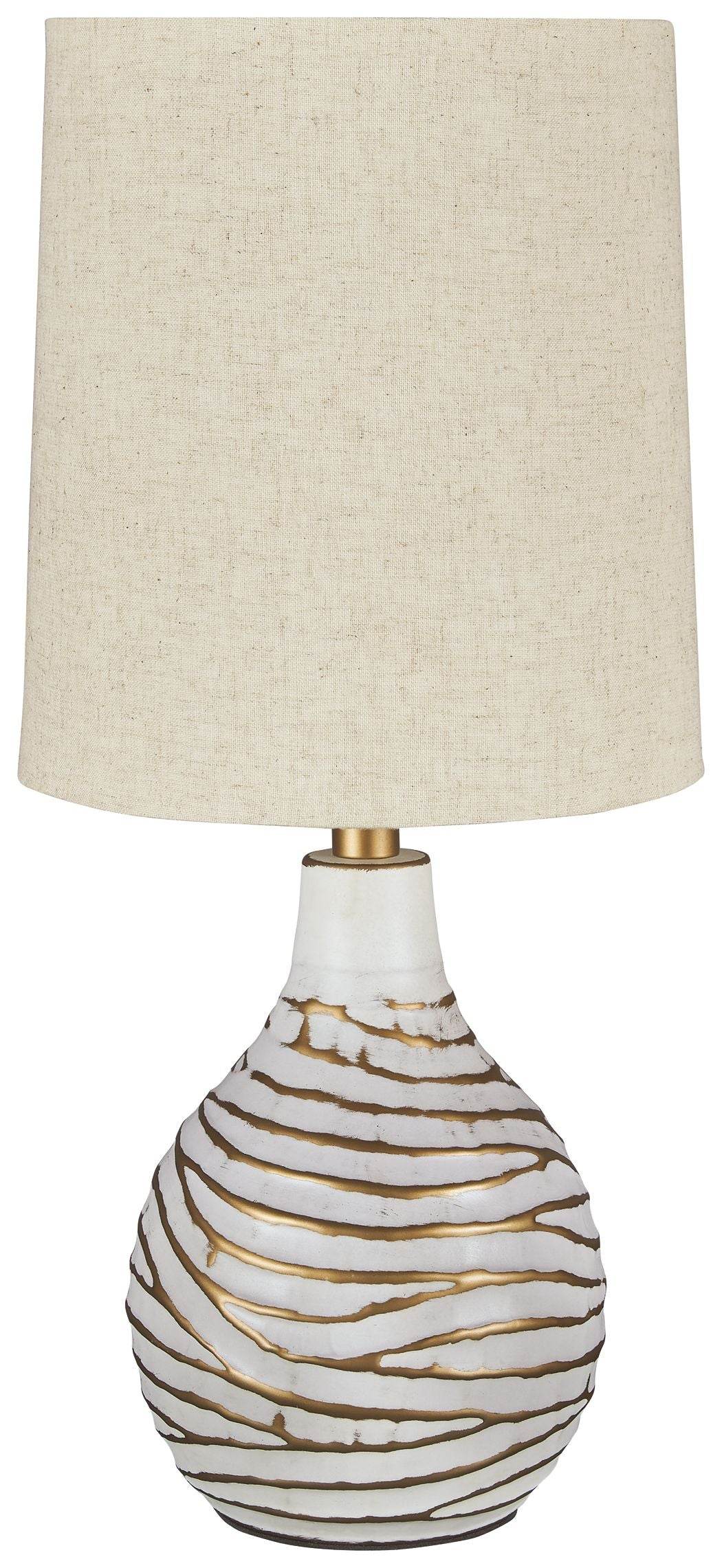 Aleela - White / Gold Finish - Metal Table Lamp - Forward Furniture