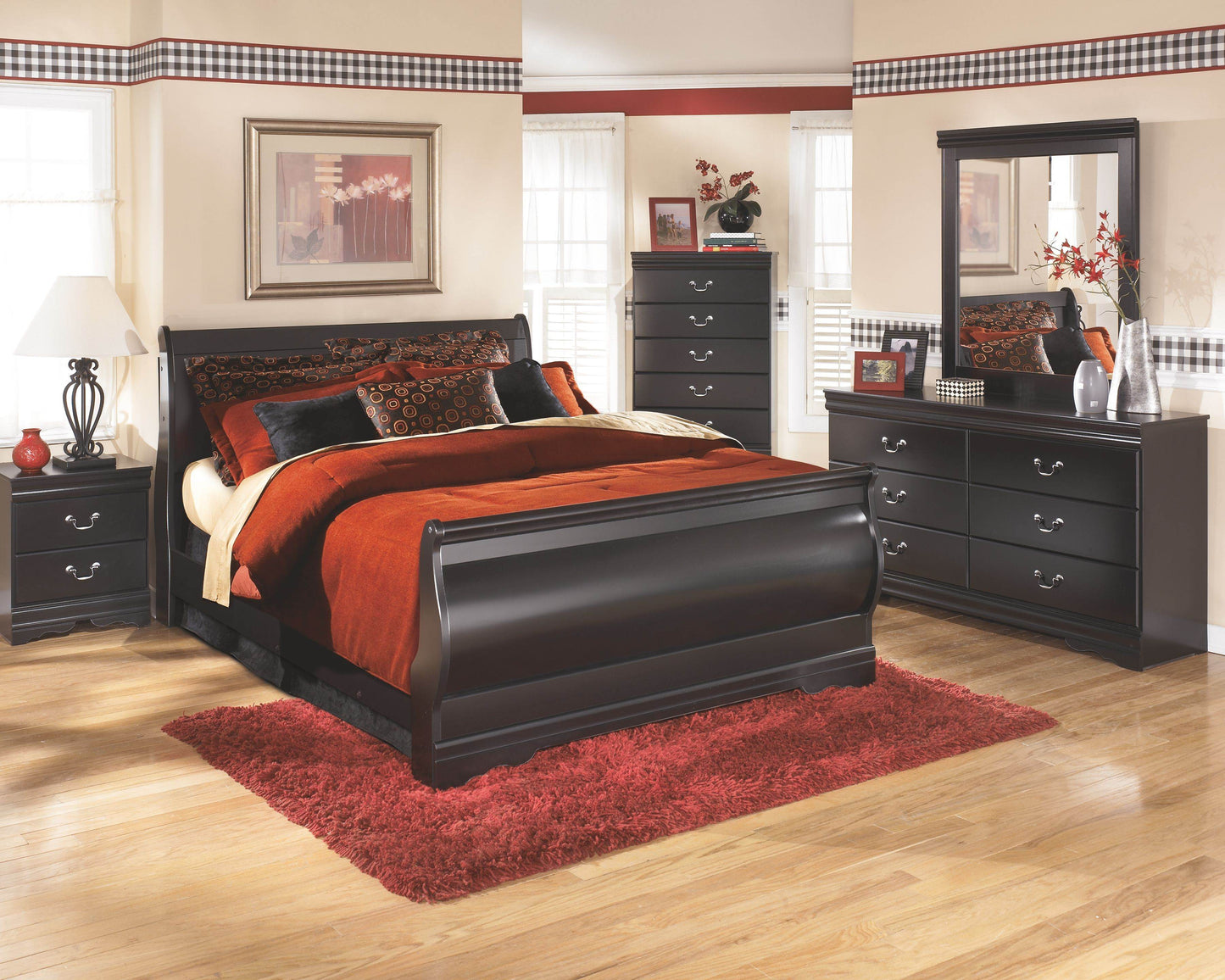Huey Vineyard - Black - Two Drawer Night Stand - Forward Furniture