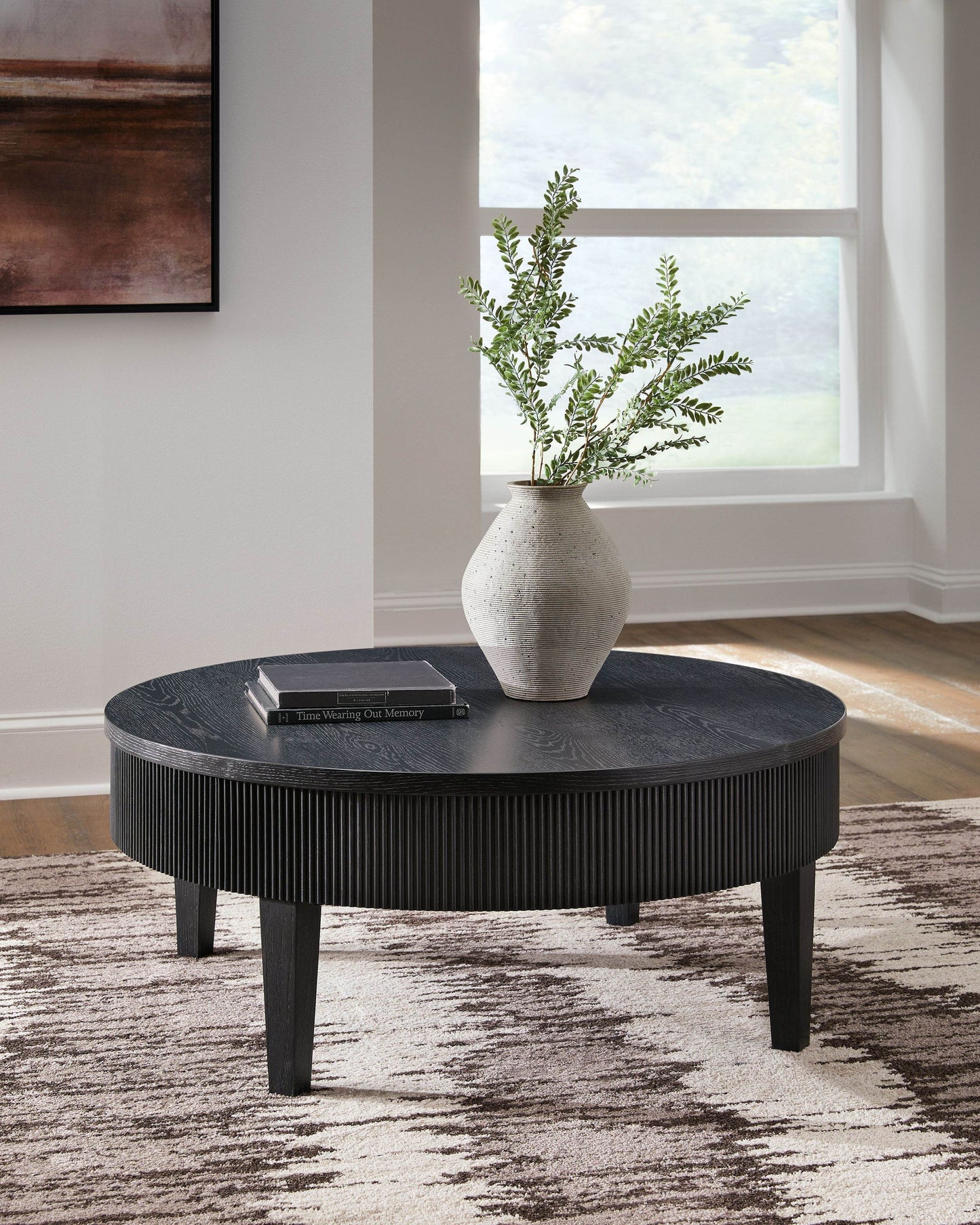Marstream - Black - Round Cocktail Table - Forward Furniture