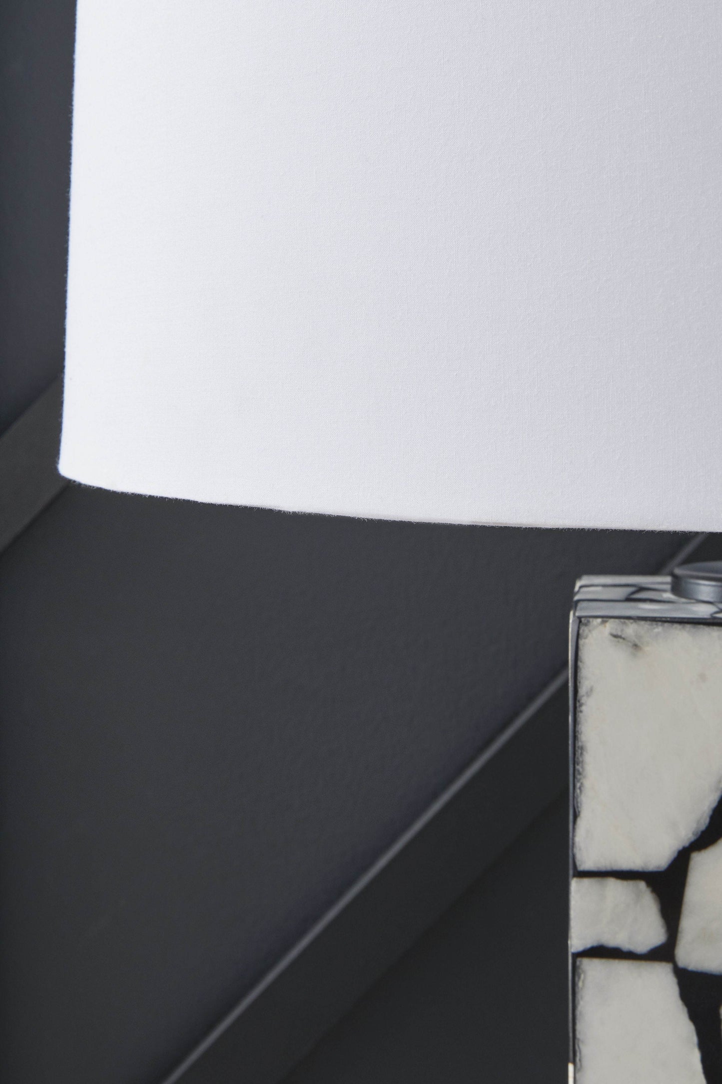 Macaria - White / Black - Marble Table Lamp - Forward Furniture