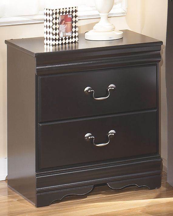Huey Vineyard - Black - Two Drawer Night Stand - Forward Furniture