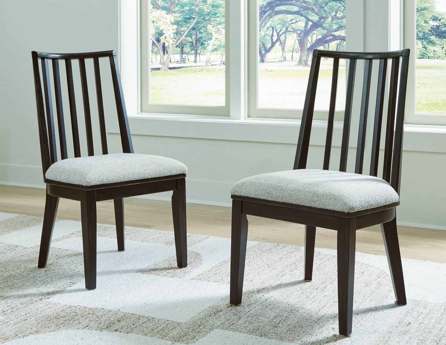 Galliden - Black - Dining Upholstered Side Chair (Set of 2) - Forward Furniture