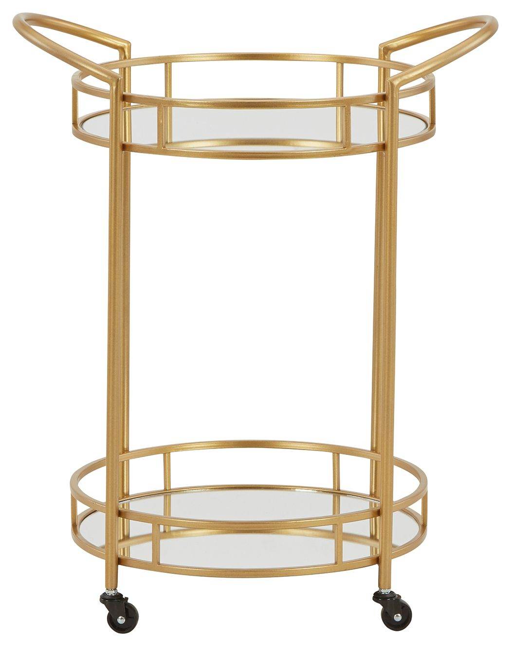 Wynora - Gold - Bar Cart - Forward Furniture