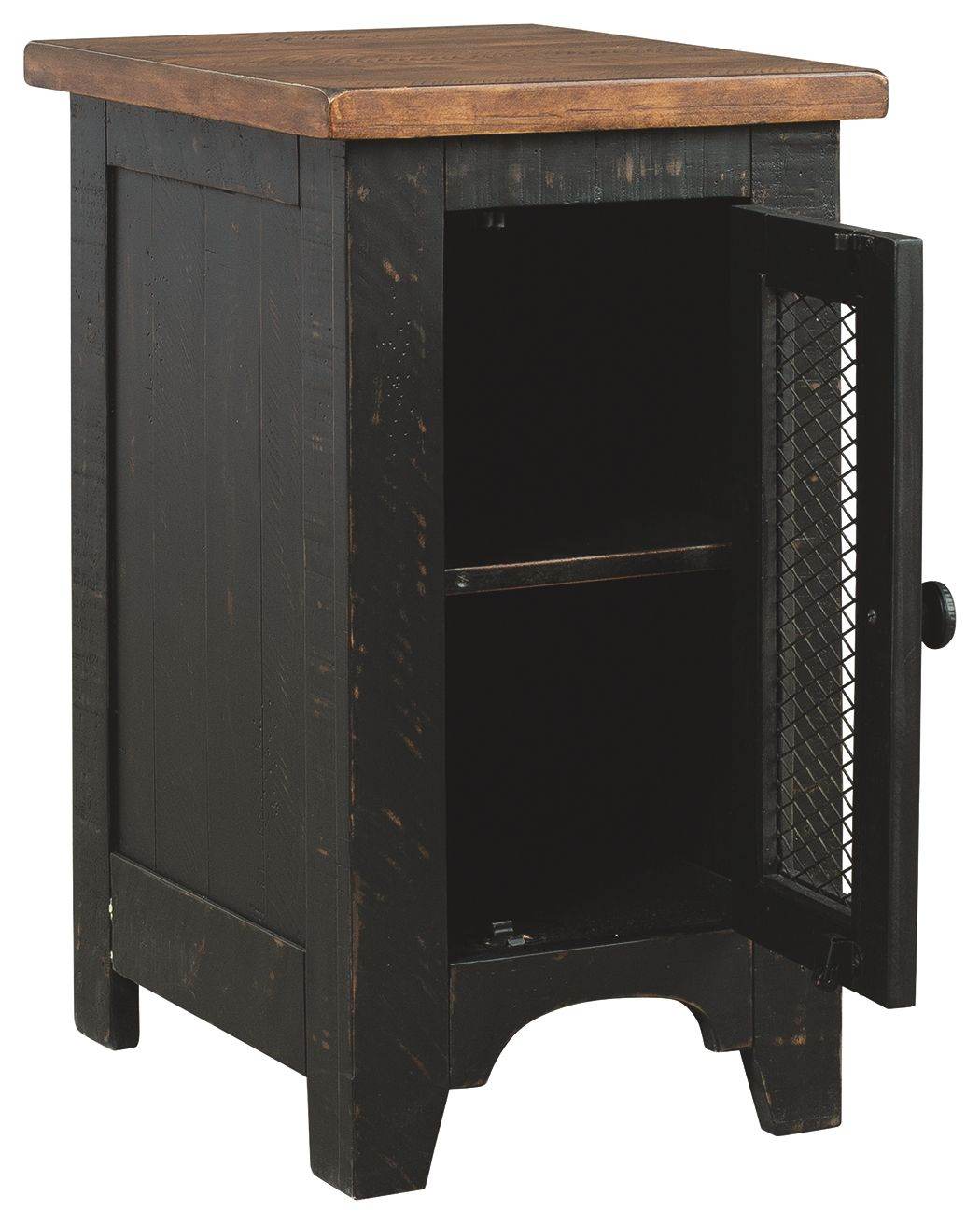 Valebeck - Black / Brown - Chair Side End Table - Forward Furniture