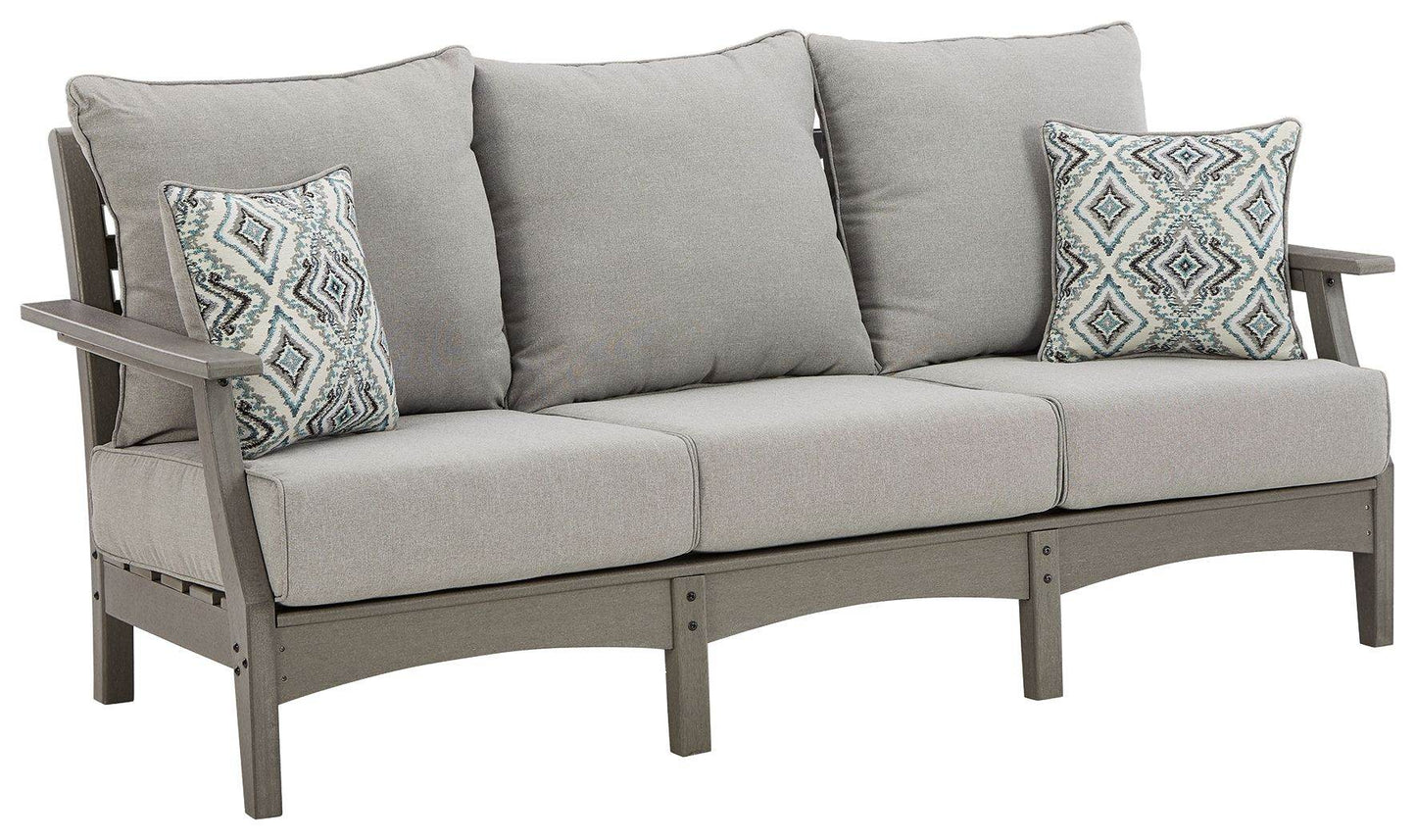 Visola - Gray - Sofa with Cushion - Forward Furniture