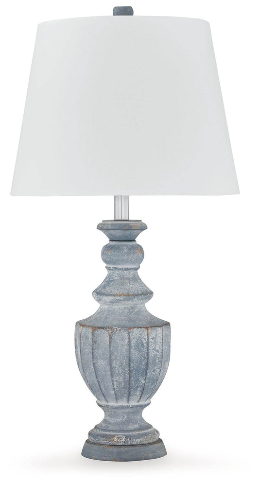 Cylerick - Antique Blue - Terracotta Table Lamp - Forward Furniture