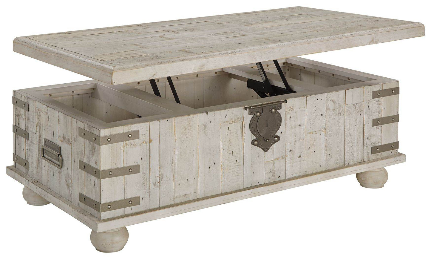Carynhurst - White Wash Gray - Lift Top Cocktail Table - Forward Furniture