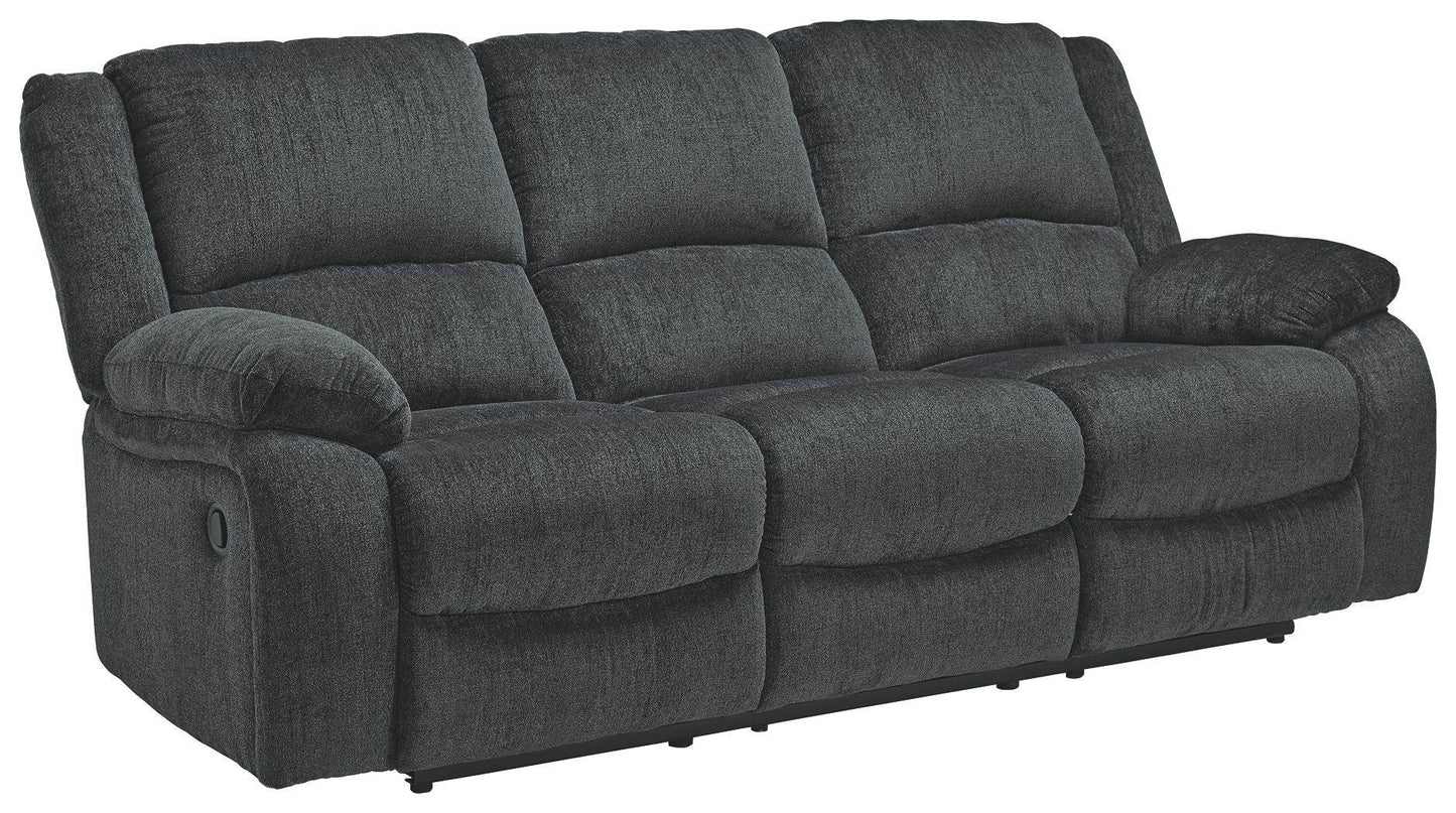 Draycoll - Slate - Reclining Sofa - Fabric - Forward Furniture
