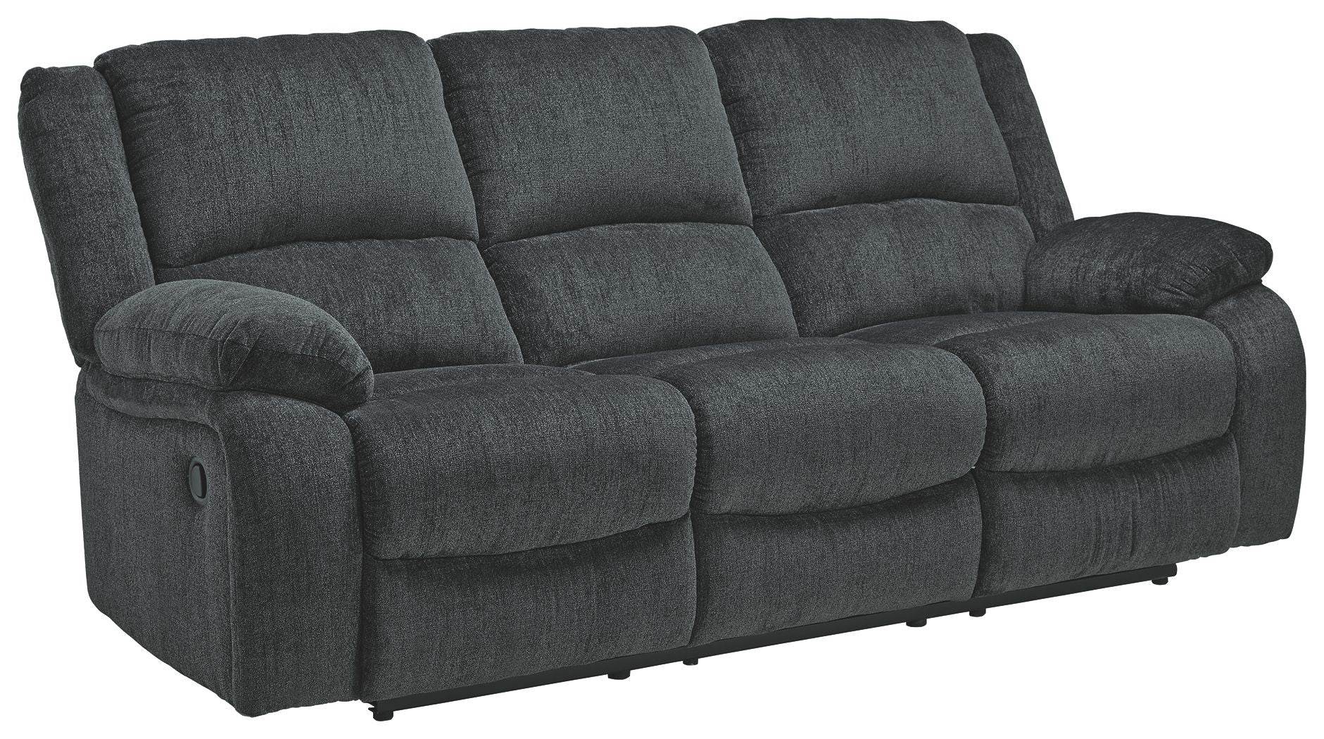 Draycoll - Slate - Reclining Sofa - Fabric - Forward Furniture