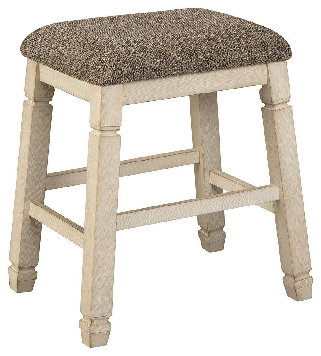 Bolanburg - Beige - Upholstered Stool (Set of 2) - Forward Furniture