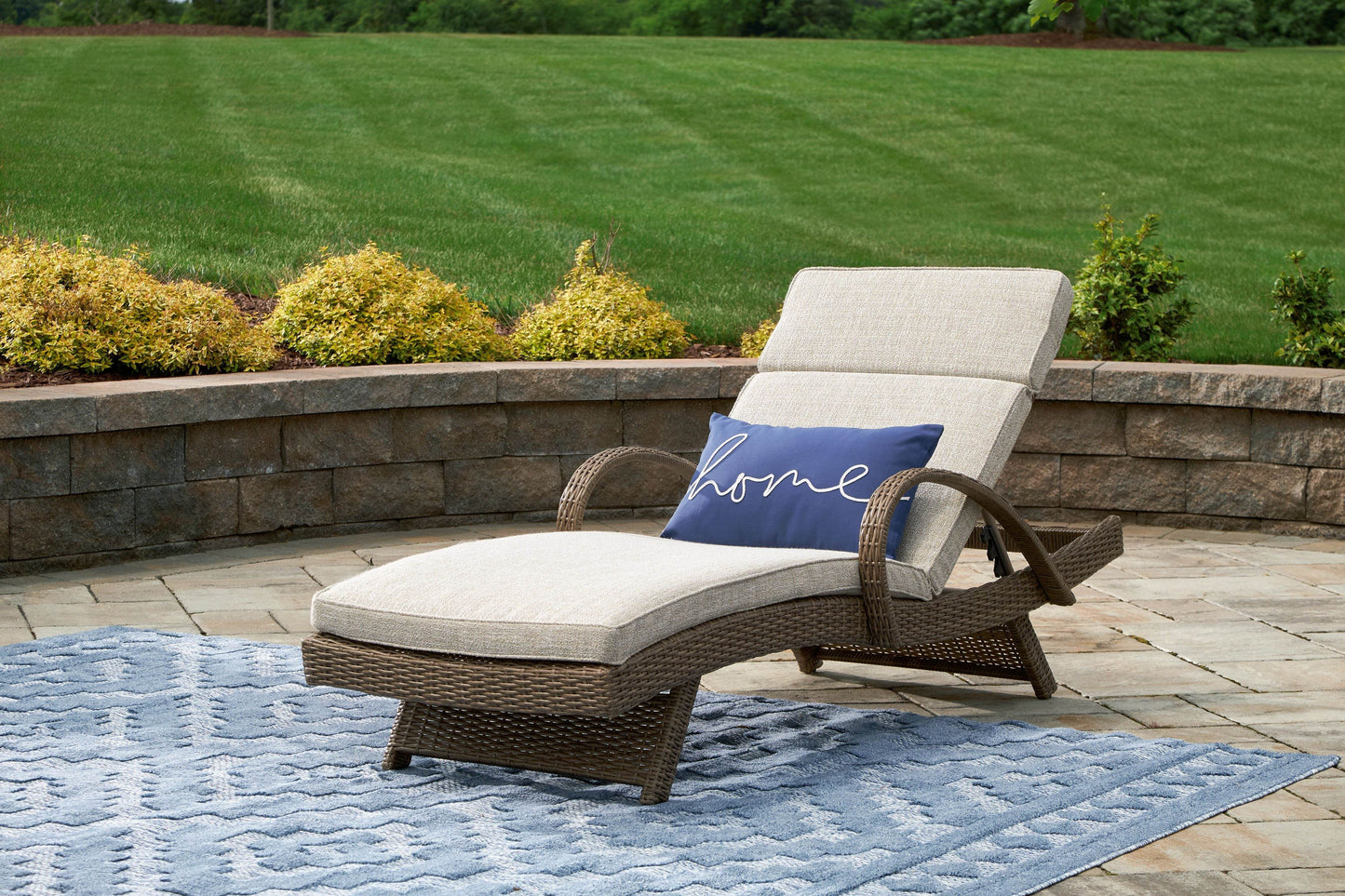 Beachcroft - Beige - Chaise Lounge With Cushion - Forward Furniture