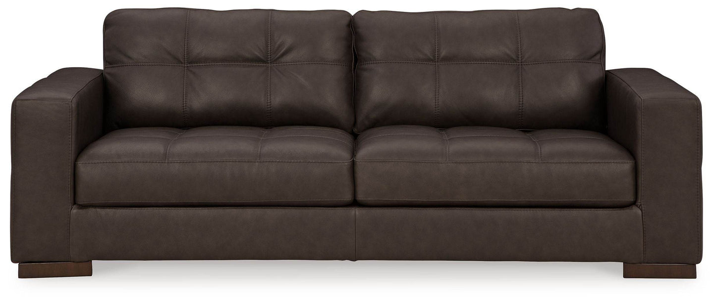 Luigi - Thunder - Sofa - Leather Match - Forward Furniture