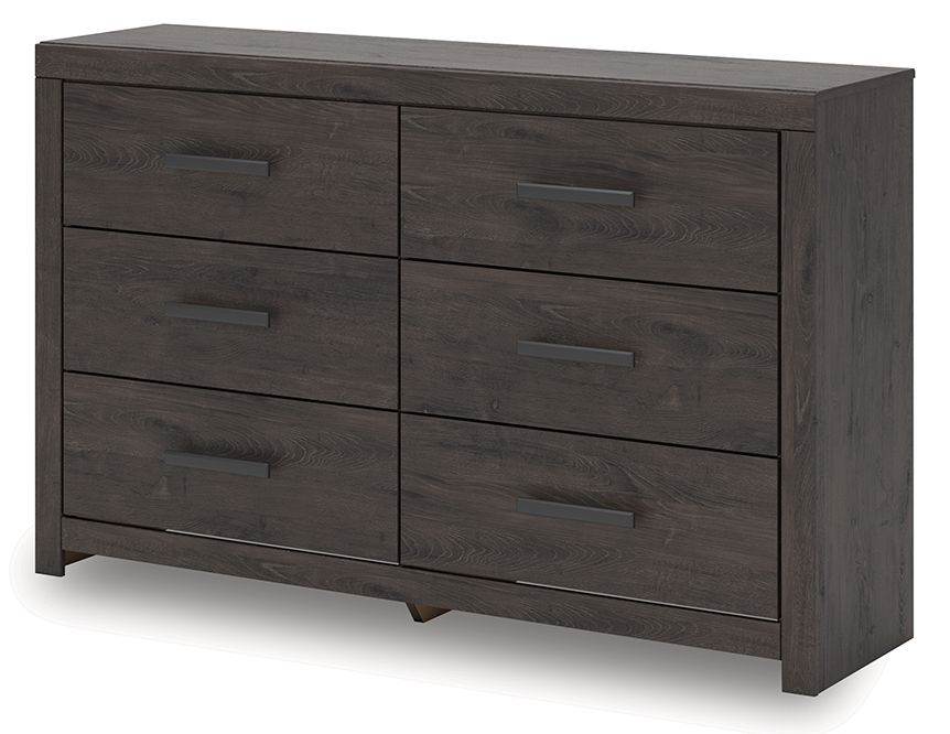 Prendonea - Charcoal - Six Drawer Dresser - Forward Furniture