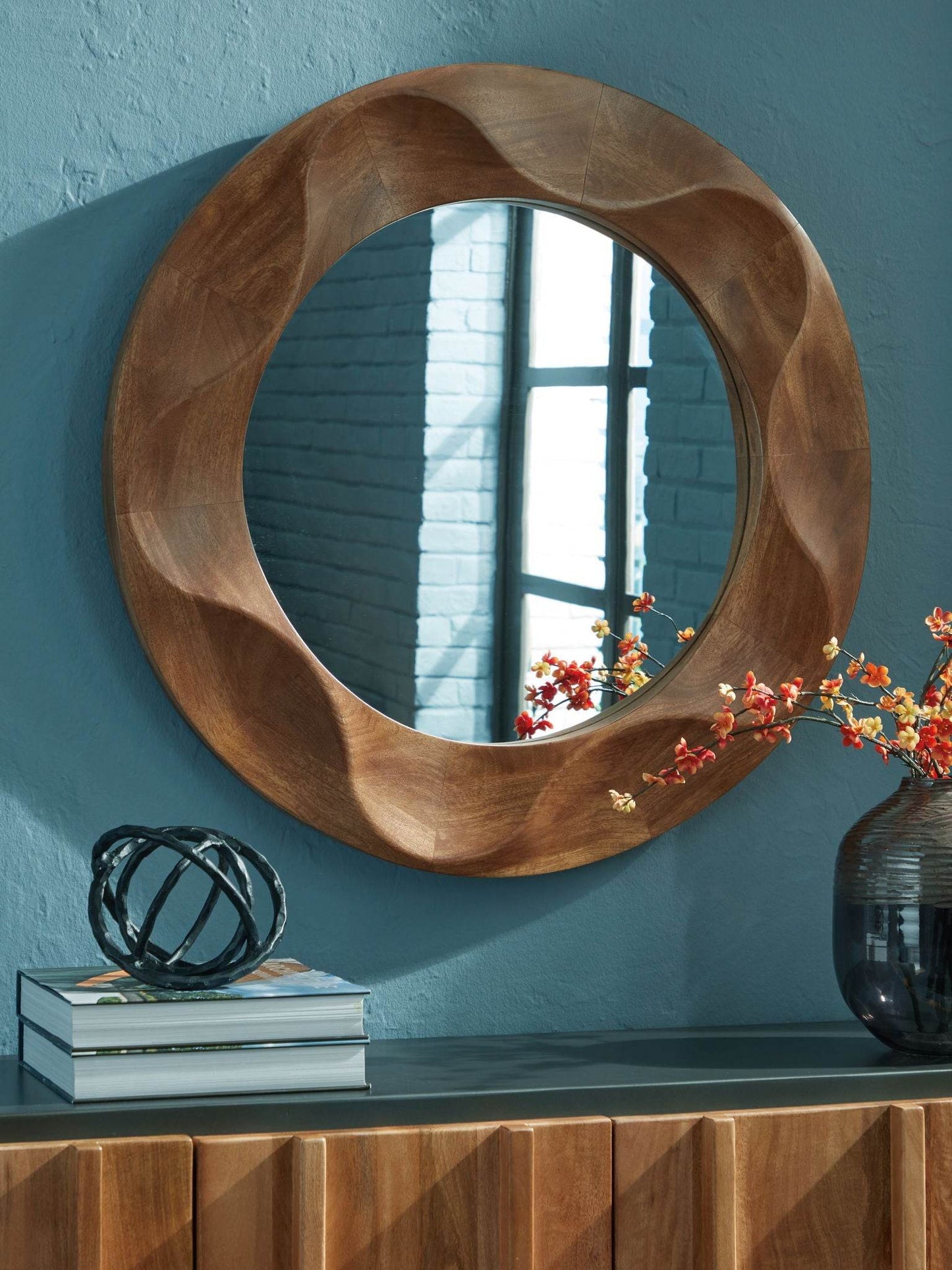 Aajon - Brown - Accent Mirror - Forward Furniture